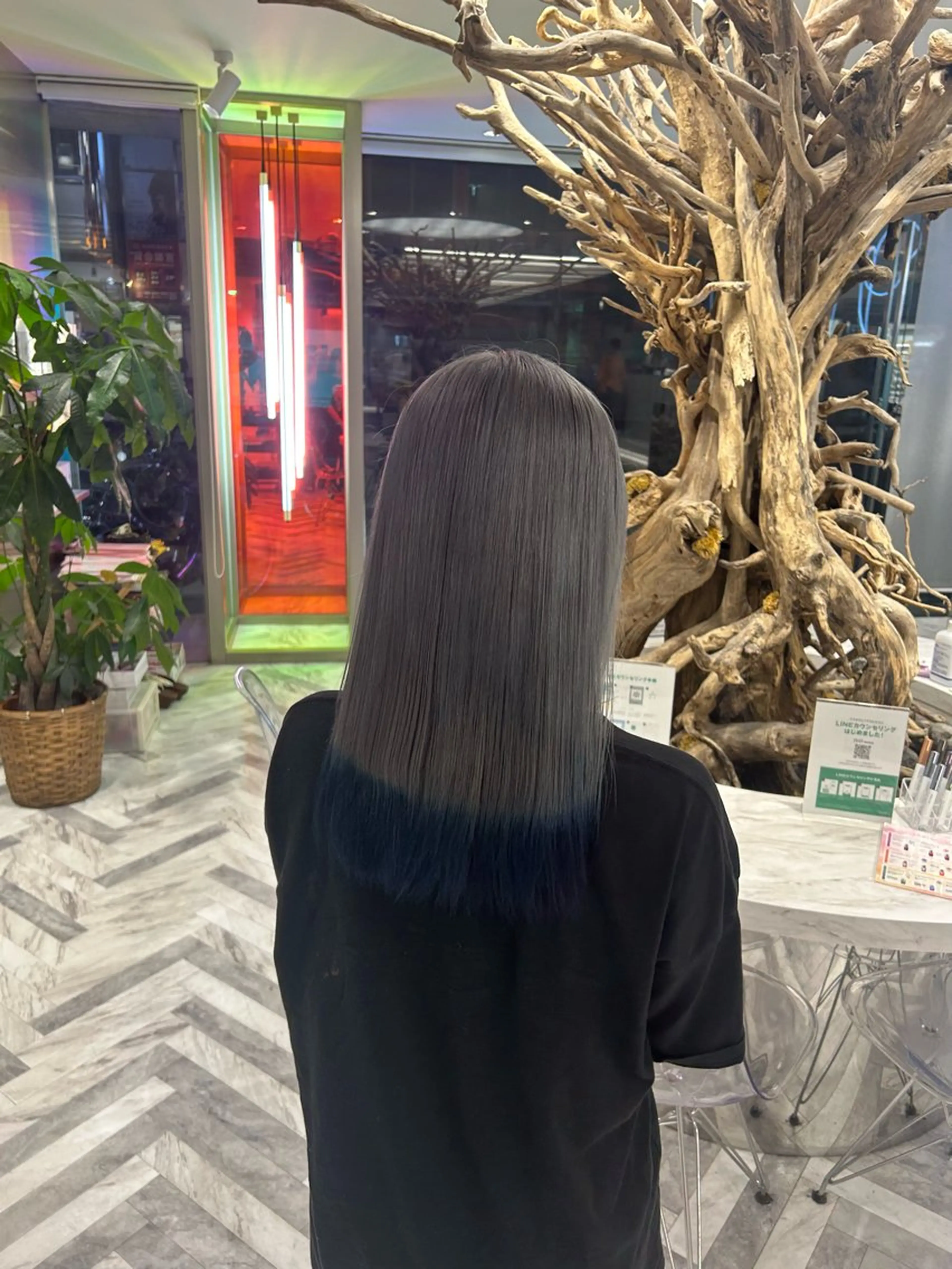 セミロング ヘアカラー トリートメント メンズ/ボブ/パーマ /くるみのマツエク・マツパデザイン