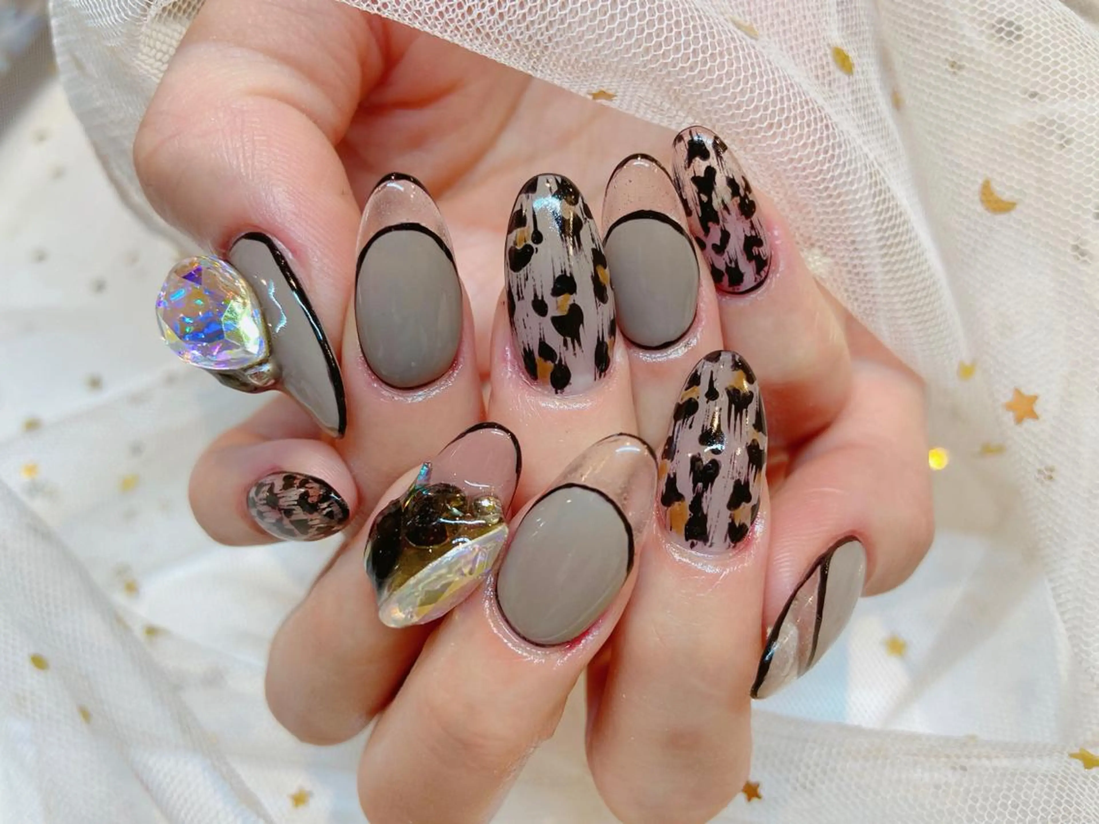 ネイル クリアネイル スカルプネイル 長さだし専門店 M2　rikaのネイルデザイン