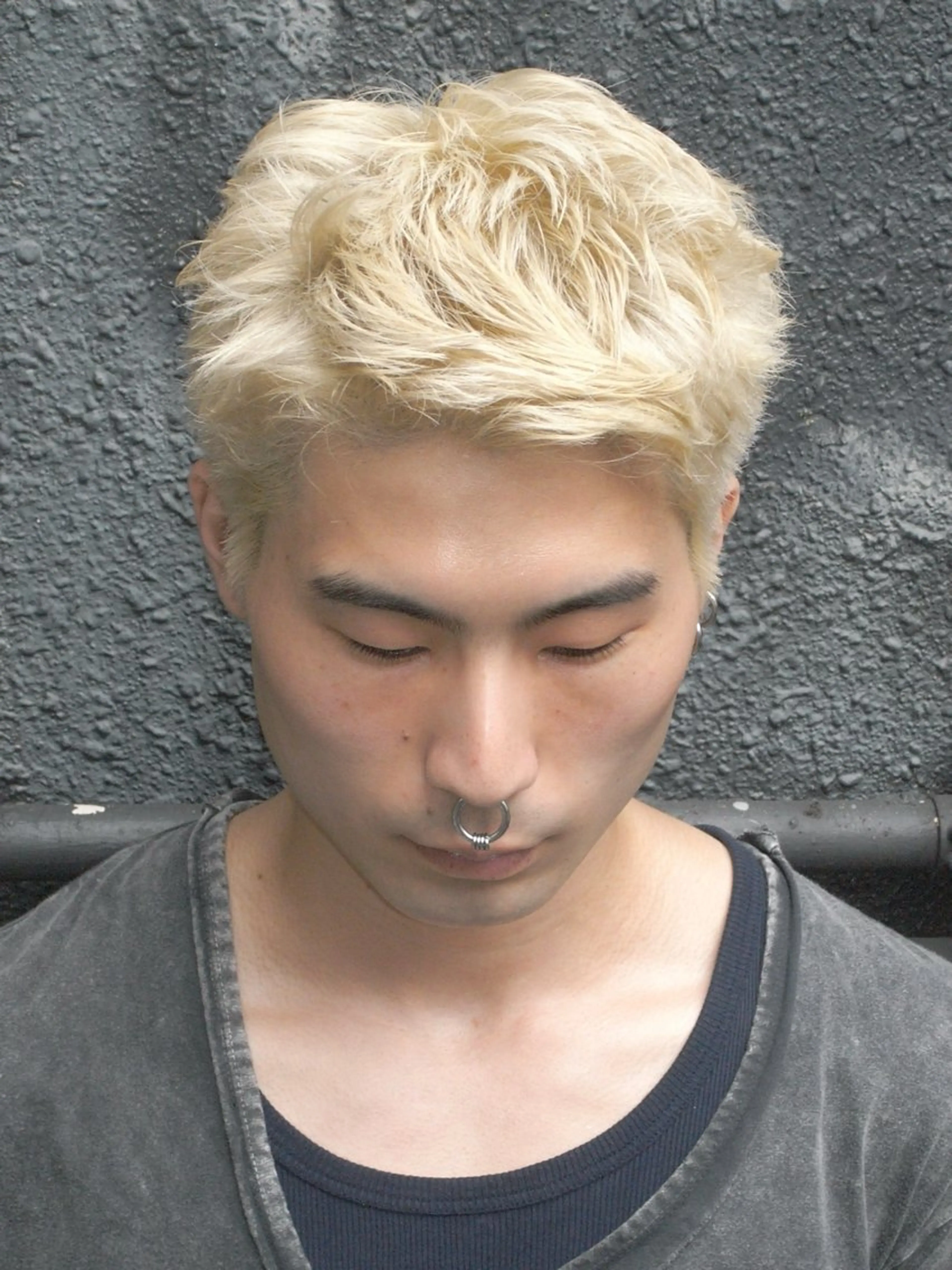 【ご新規様限定⚡️】メンズカット+ブリーチカラー✨《スパイキーショート.マッシュ.センターパート...》の写真