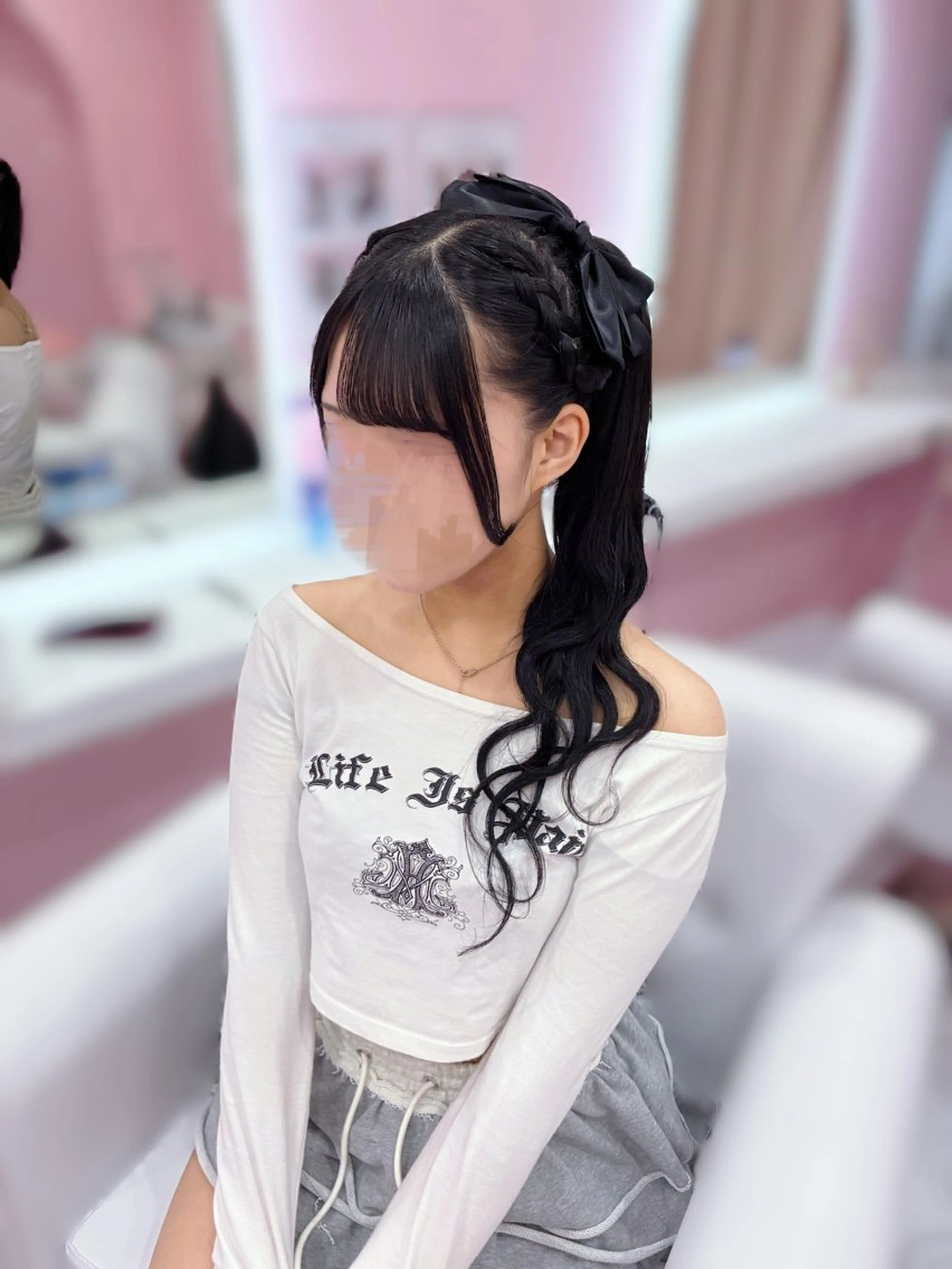 ロング ヘアアレンジ 編みこみ ヘアセット Set Salon Mémoire by miuprierre所属・推し活🪄🩷 川上 佳奈のヘアスタイル