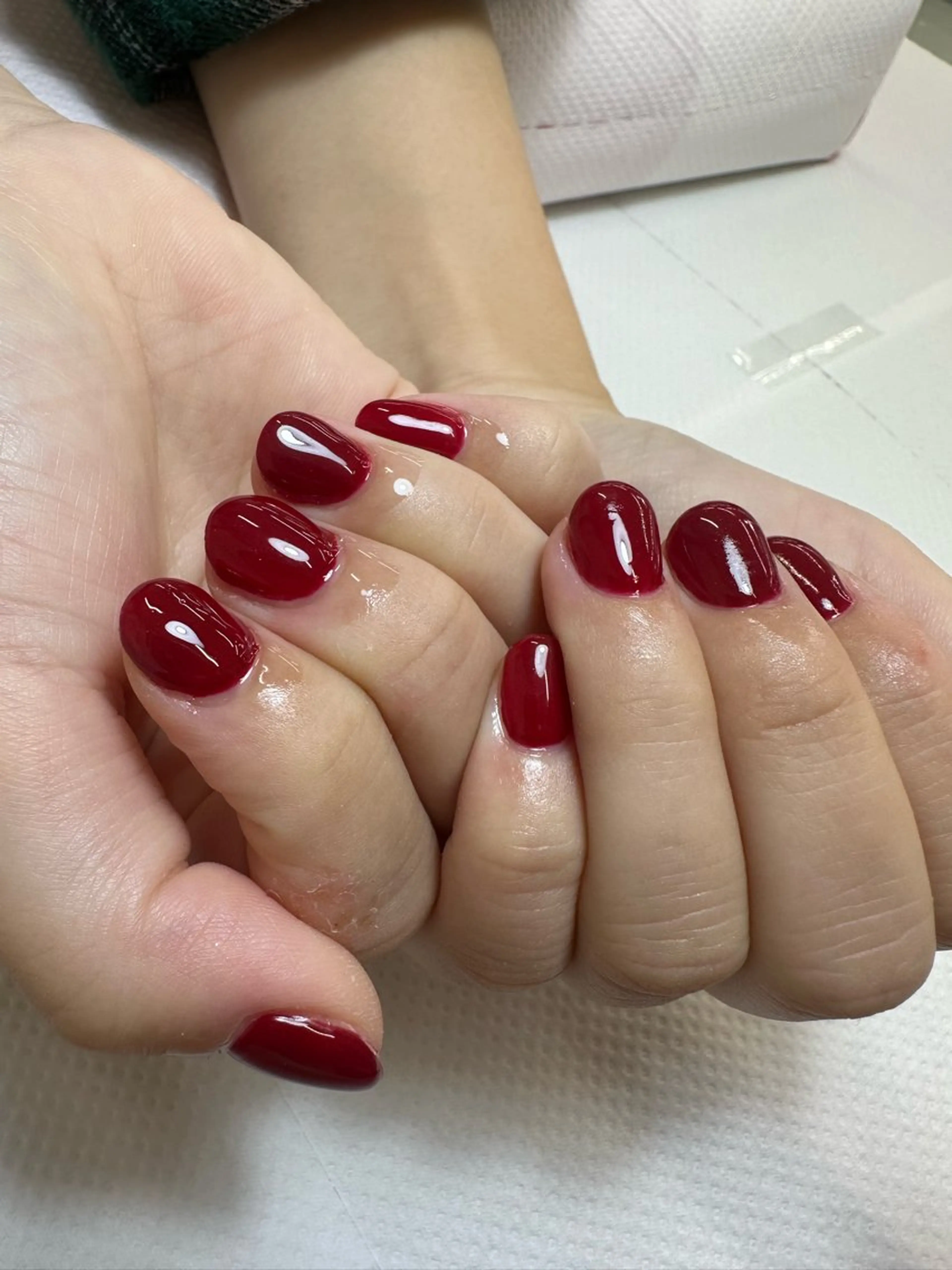 ネイル ボルドー ワンカラーネイル YOSHIKAWA KEIKOのネイルデザイン