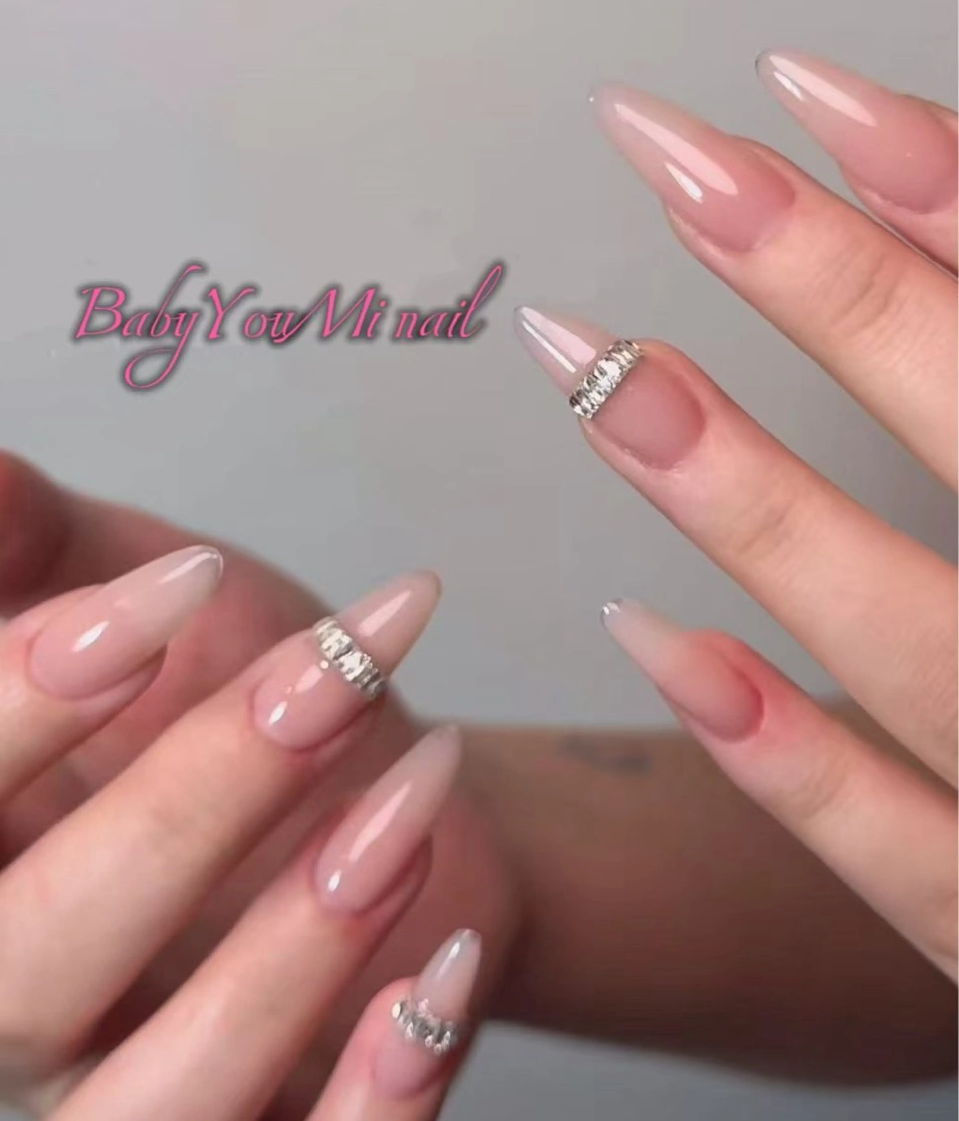 ネイル オーロラネイル フラワーネイル フットネイル フレンチネイル ジェルネイル ハンドネイル BabyYouMi nailのネイルデザイン