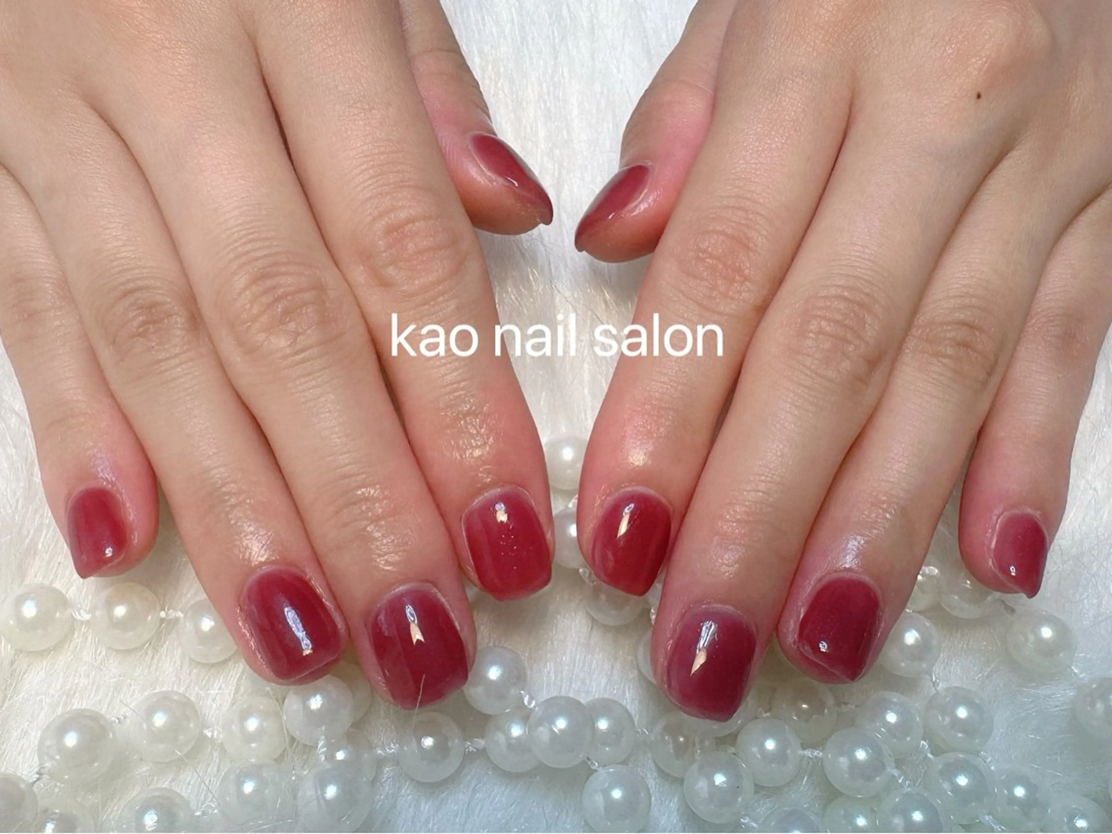 ネイル ハンドネイル kao nail マグネット/長さだしのネイルデザイン
