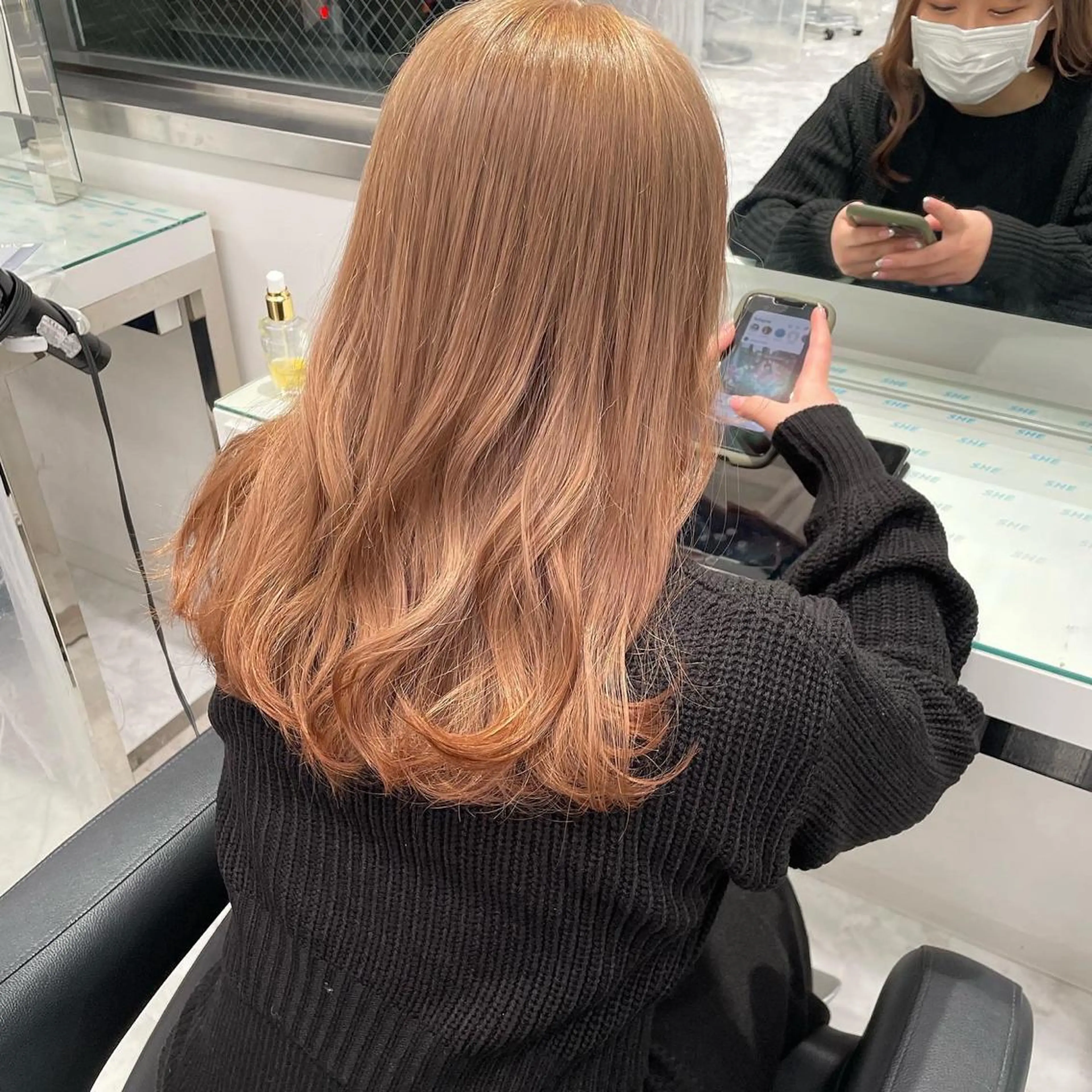 セミロング カラー 🤍ベージュ×艶髪 🤍Ryuta🤍のヘアスタイル