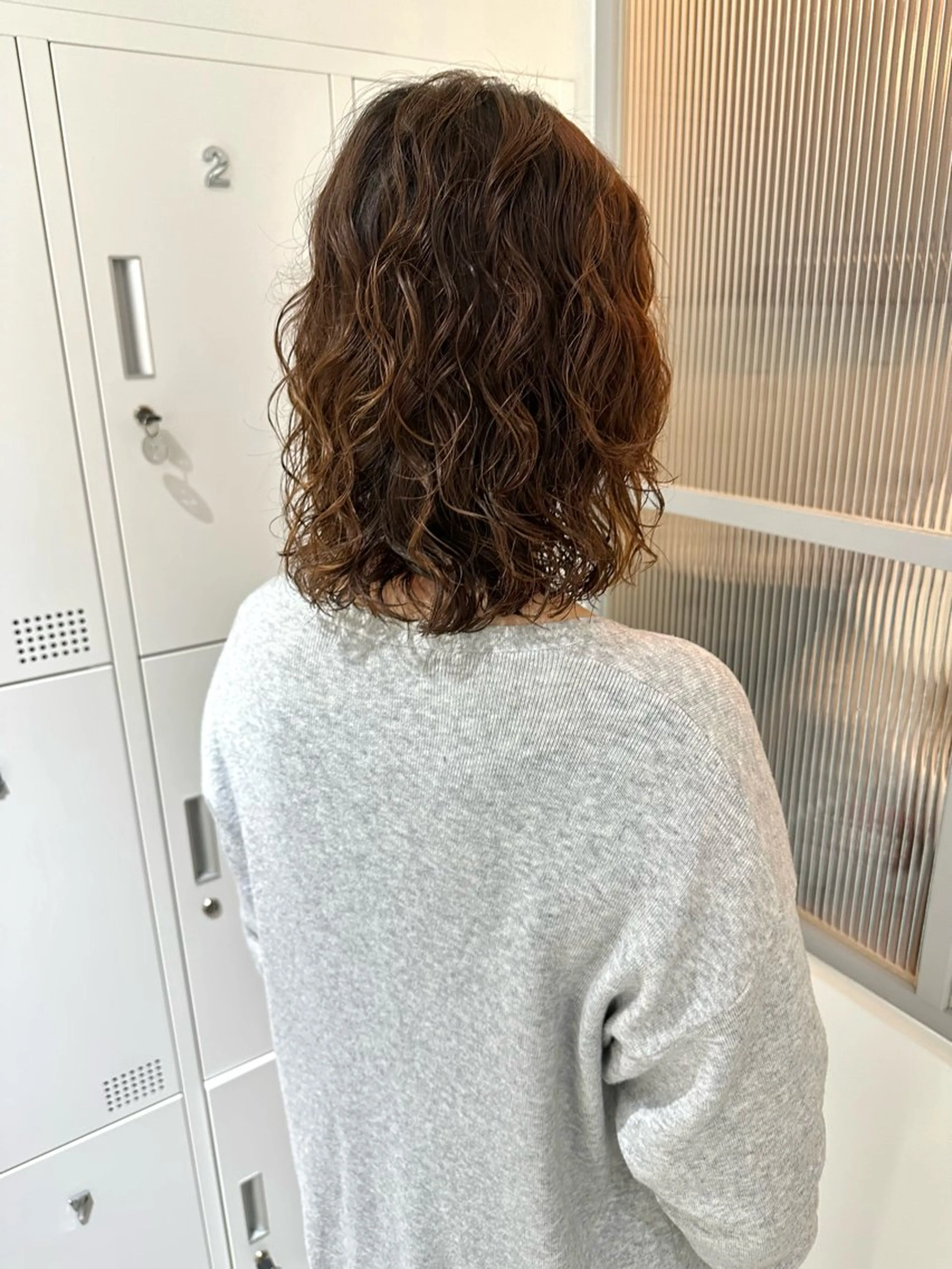 ミディアム パーマ 銀座No.1髪質改善 縮毛矯正/本木のヘアスタイル