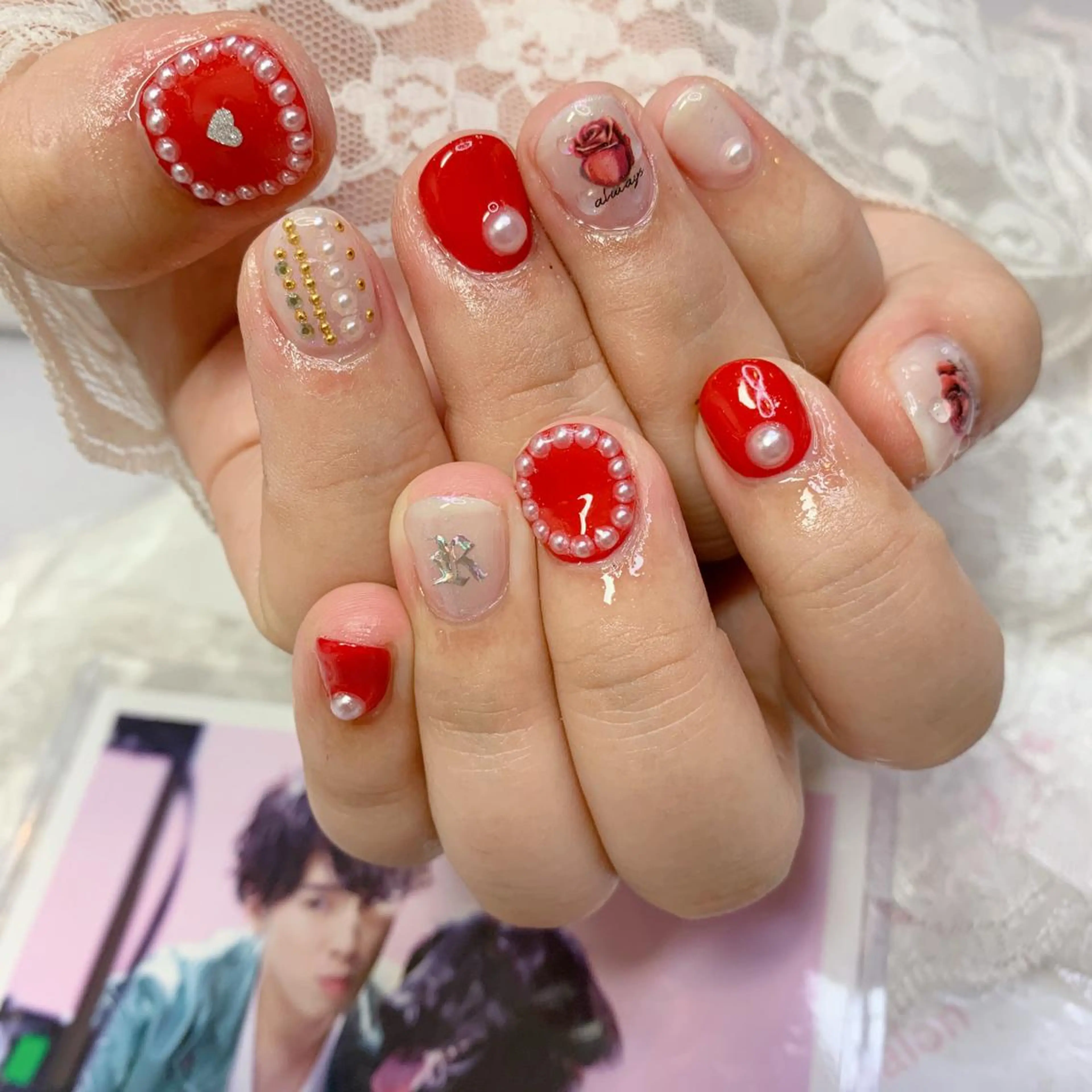 ネイル ハンドネイル La neige* yuki 🥯🍑のネイルデザイン