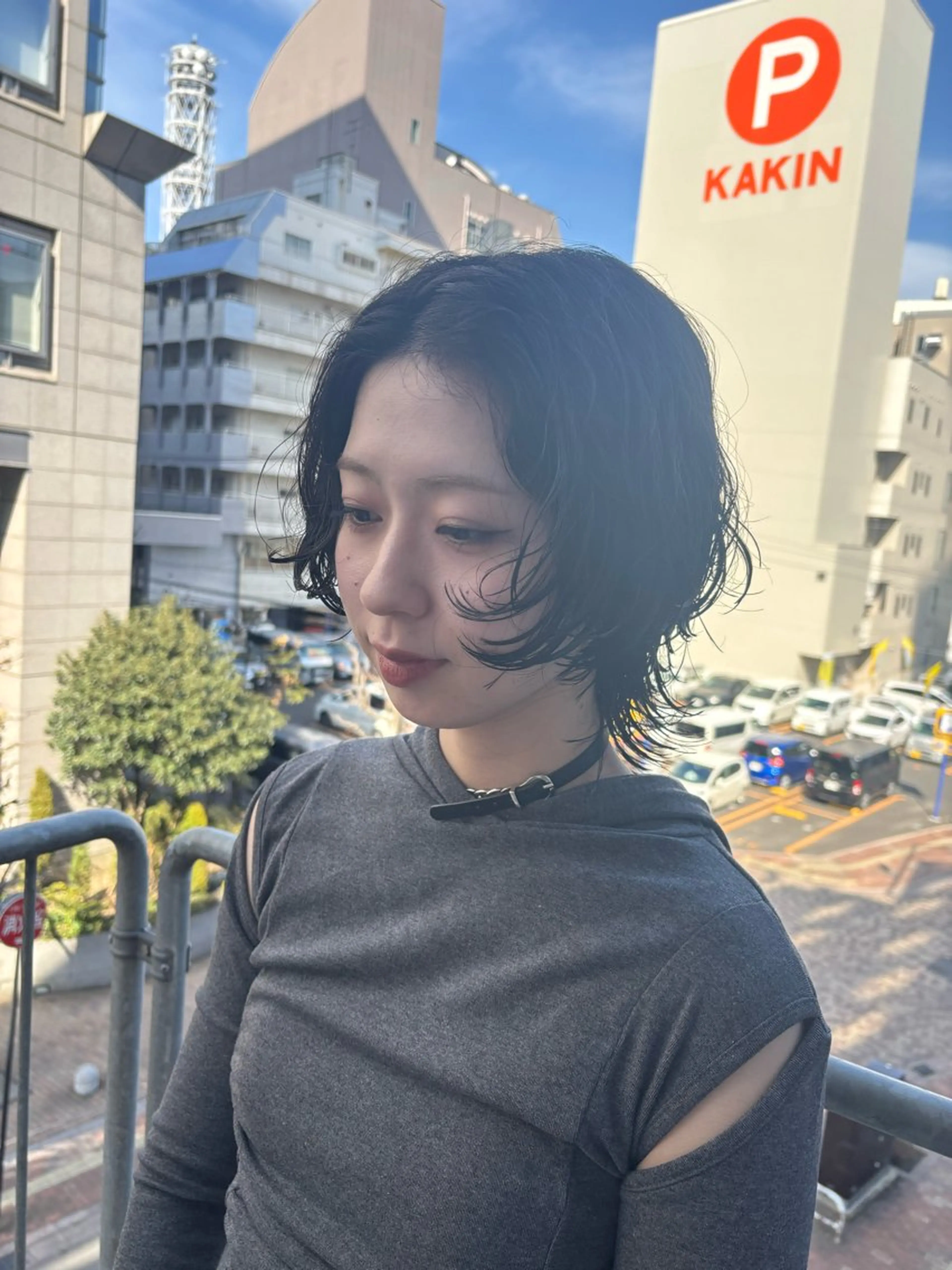 ショート パーマ ウルフカット カット パーマ ゆい/パーマ/レイヤ ー/似合わせカラーのヘアスタイル