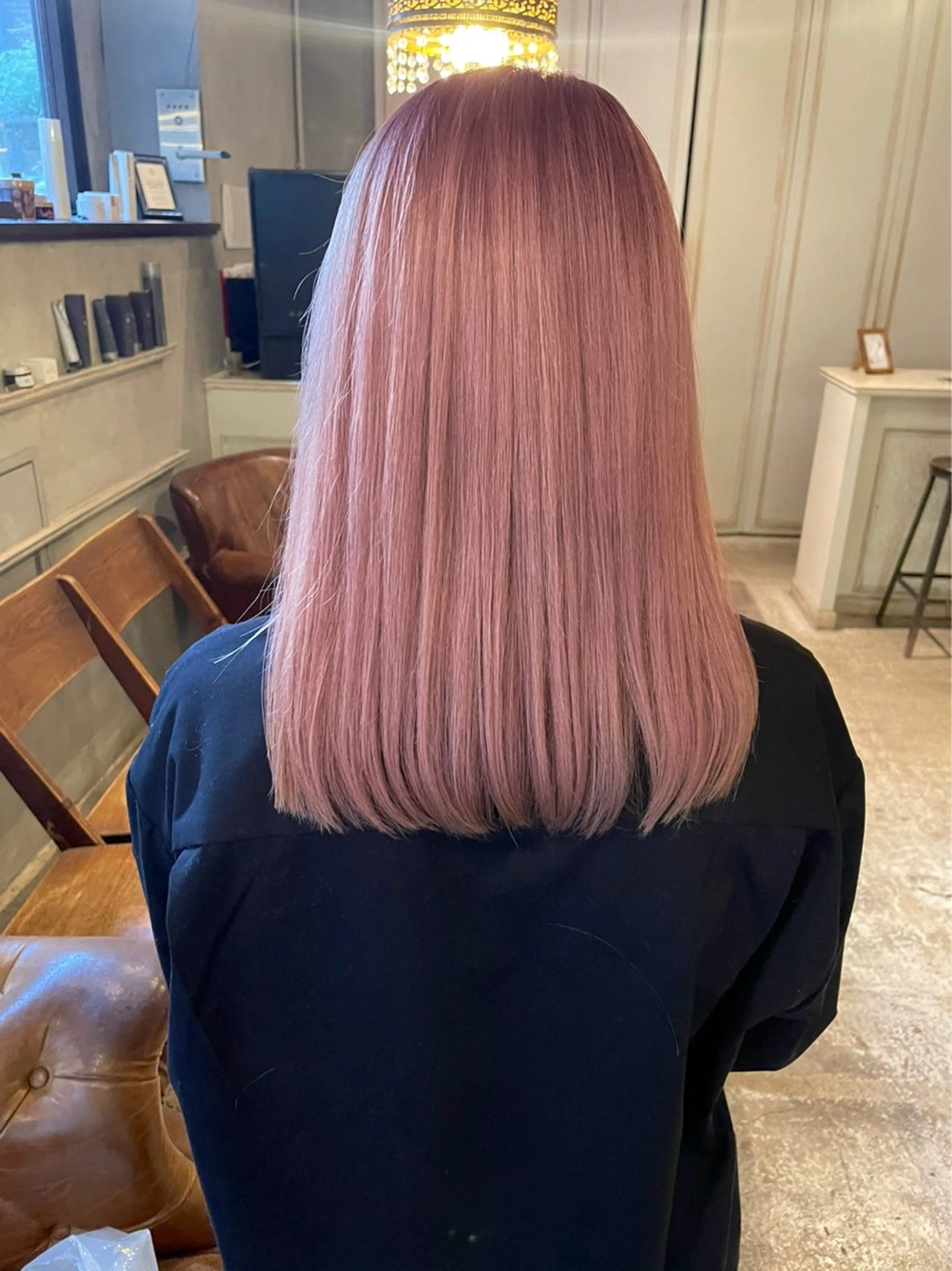 セミロング カラー RUKA 美容院×ネイリストのヘアスタイル