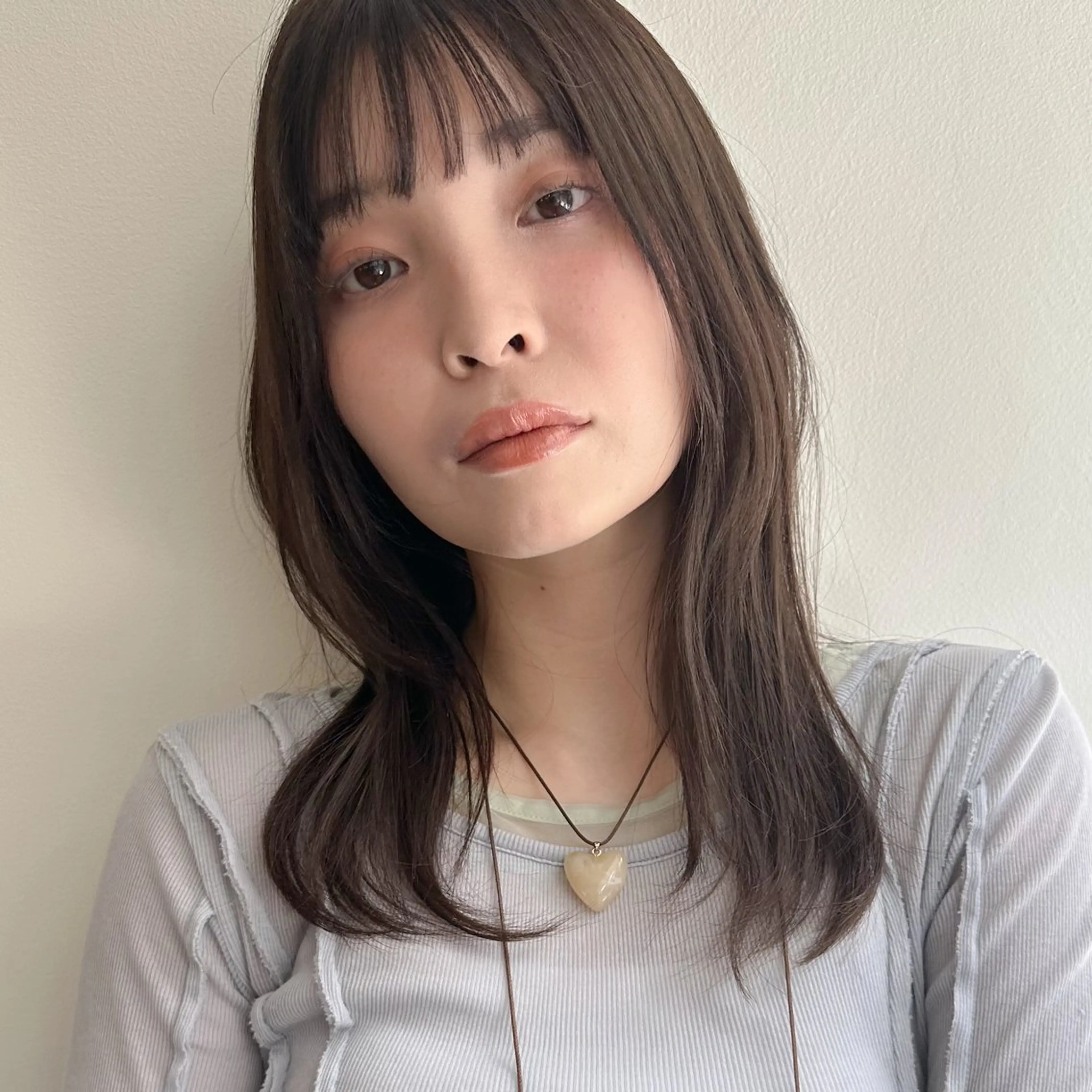 セミロング カット ヘアカラー トリートメント 平野恵/透明感カラー ブリーチ/ボブのヘアスタイル