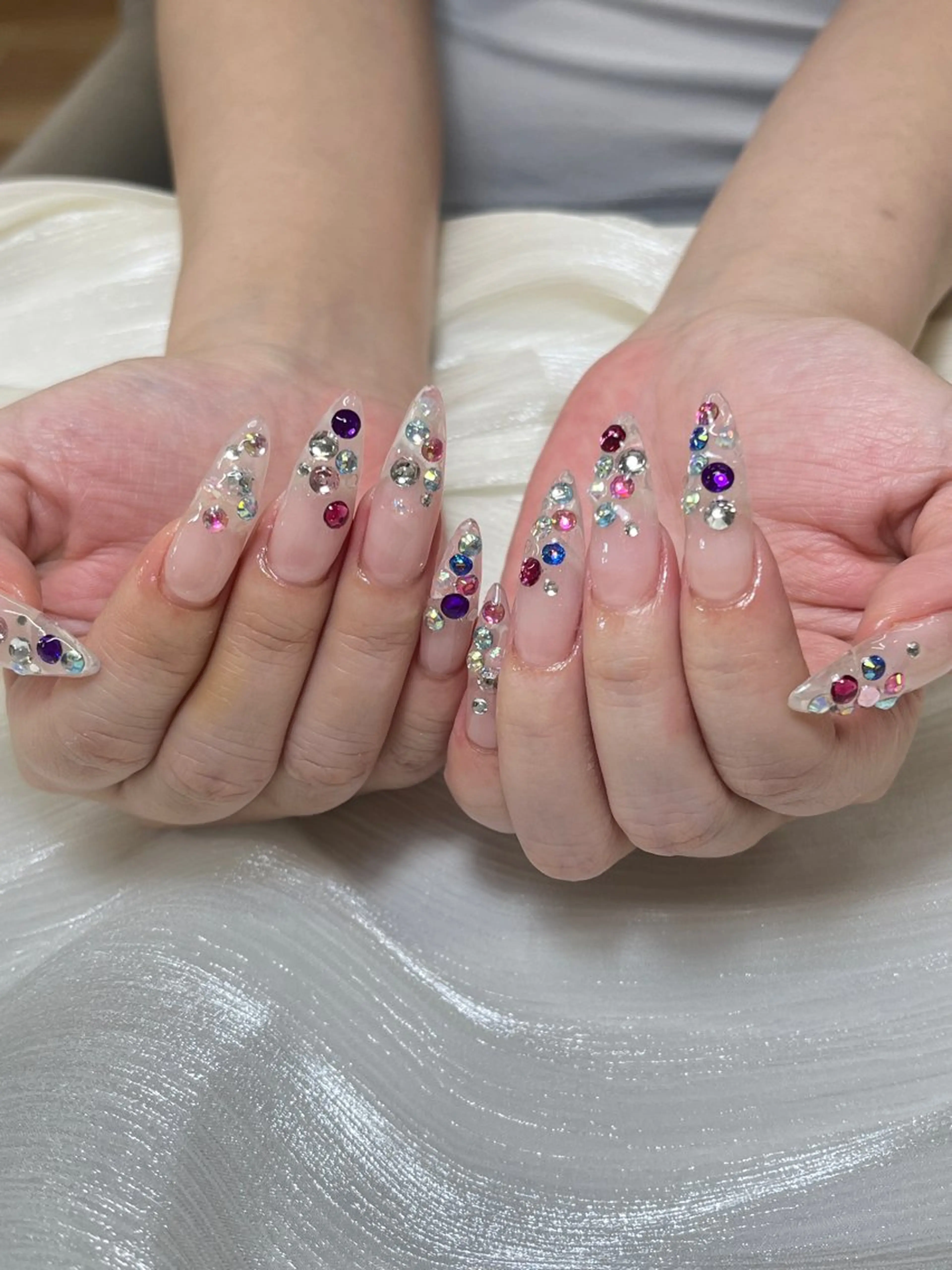 ネイル 持ち込み 夏ネイル candy nail 韓国風ワンホンネイルのネイルデザイン