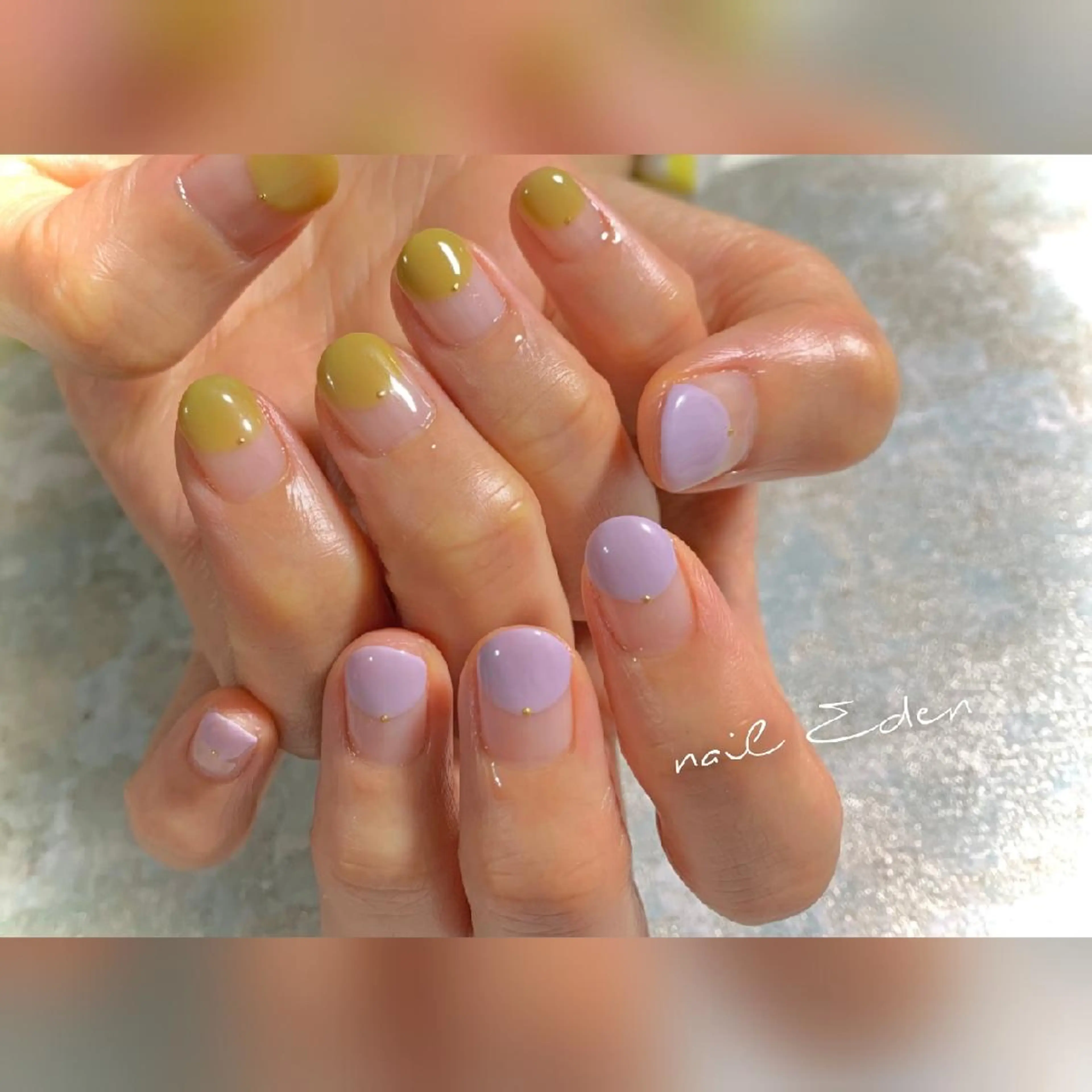 ネイル 持ち込み シンプルネイル ハンドネイル ハンドケア Eden　private nail saron所属・Eden ♾️のネイルデザイン