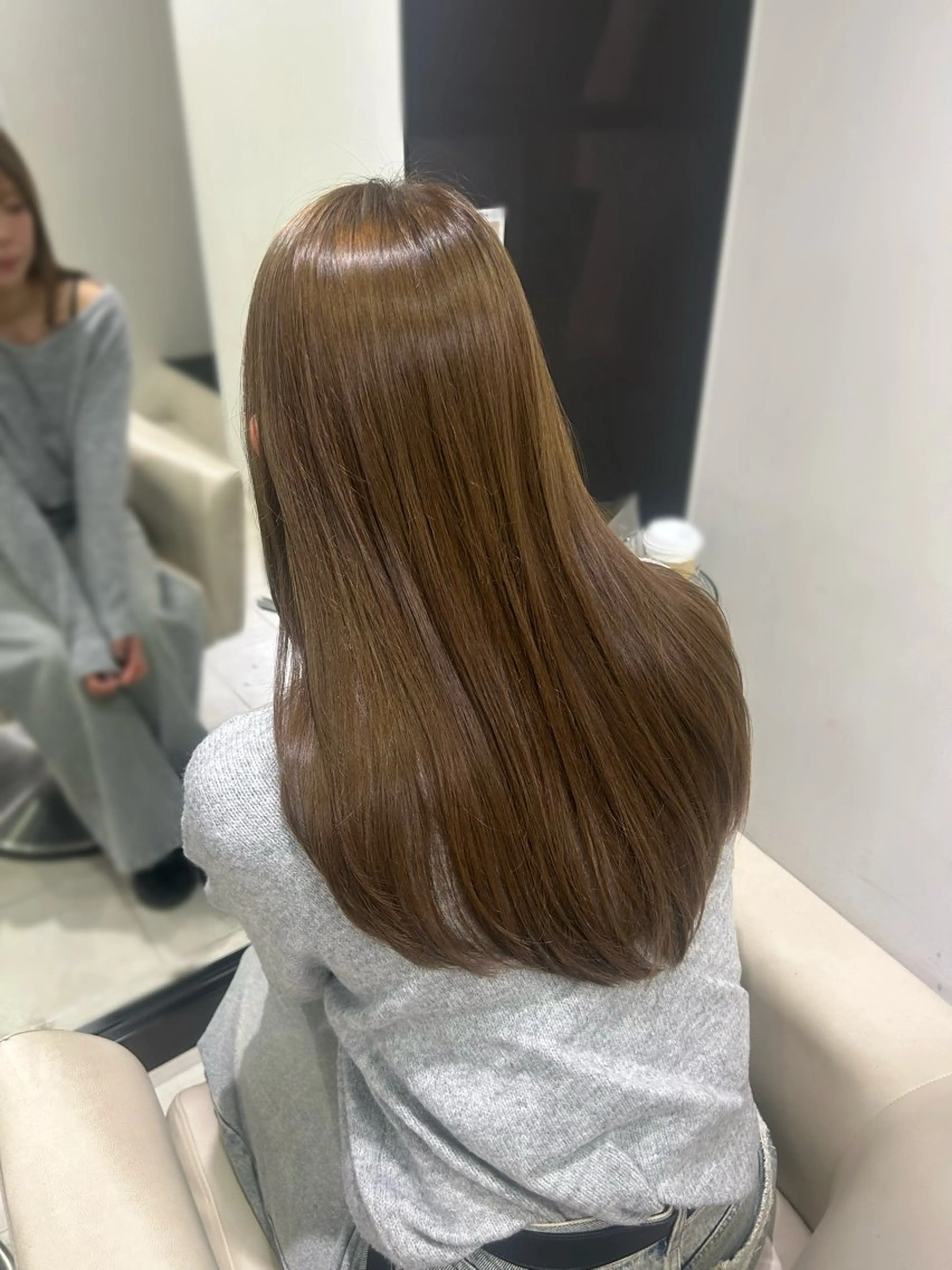 【🌸ミニモ学割U24&高校卒業生🌸透明感💡/ブロー込み🫧】似合わせカット＋ブリーチなしダブルカラー＋髪質改善TRの写真