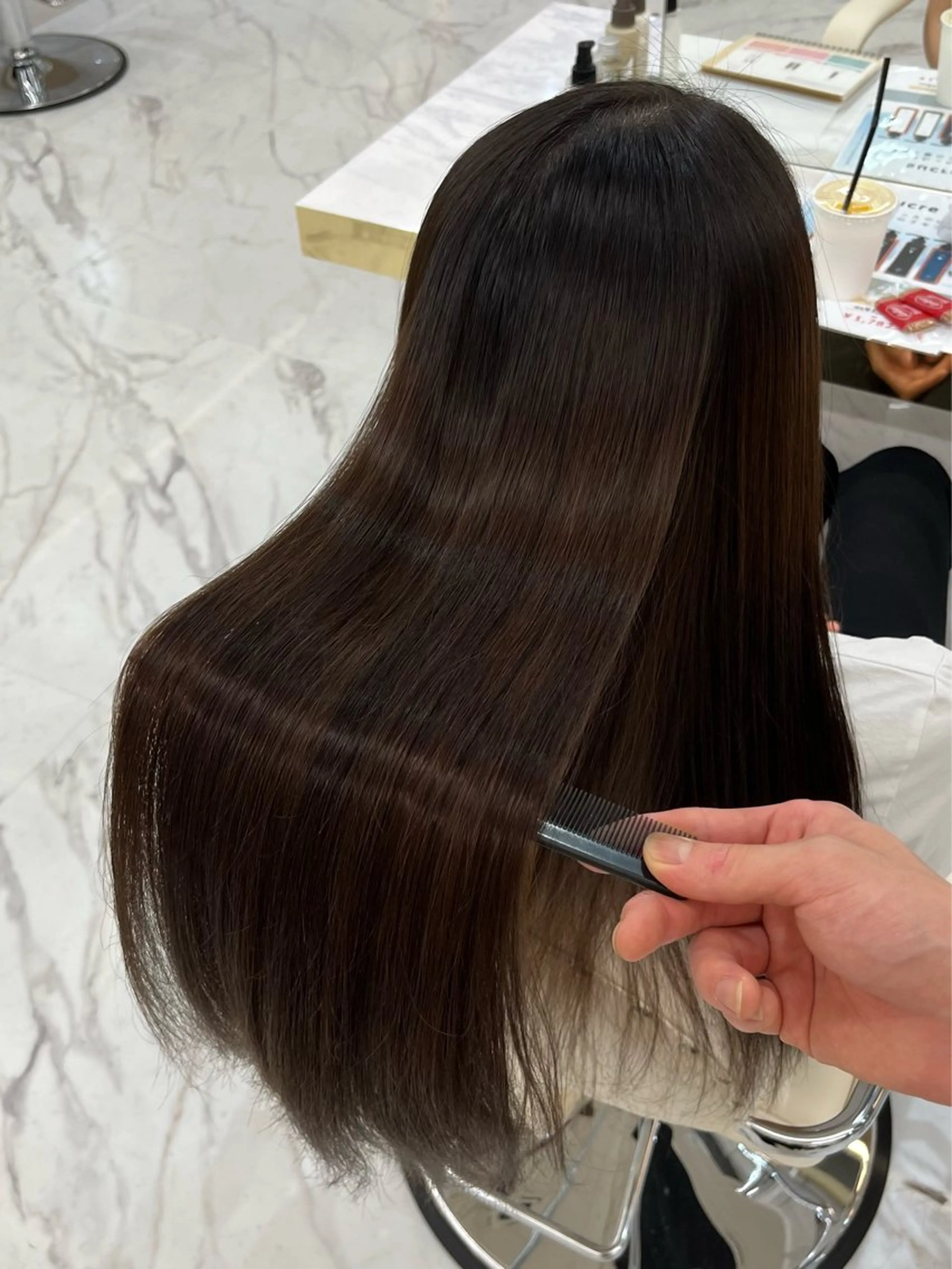 ロング 髪質改善縮毛矯正🫧 村上蒼生のヘアスタイル