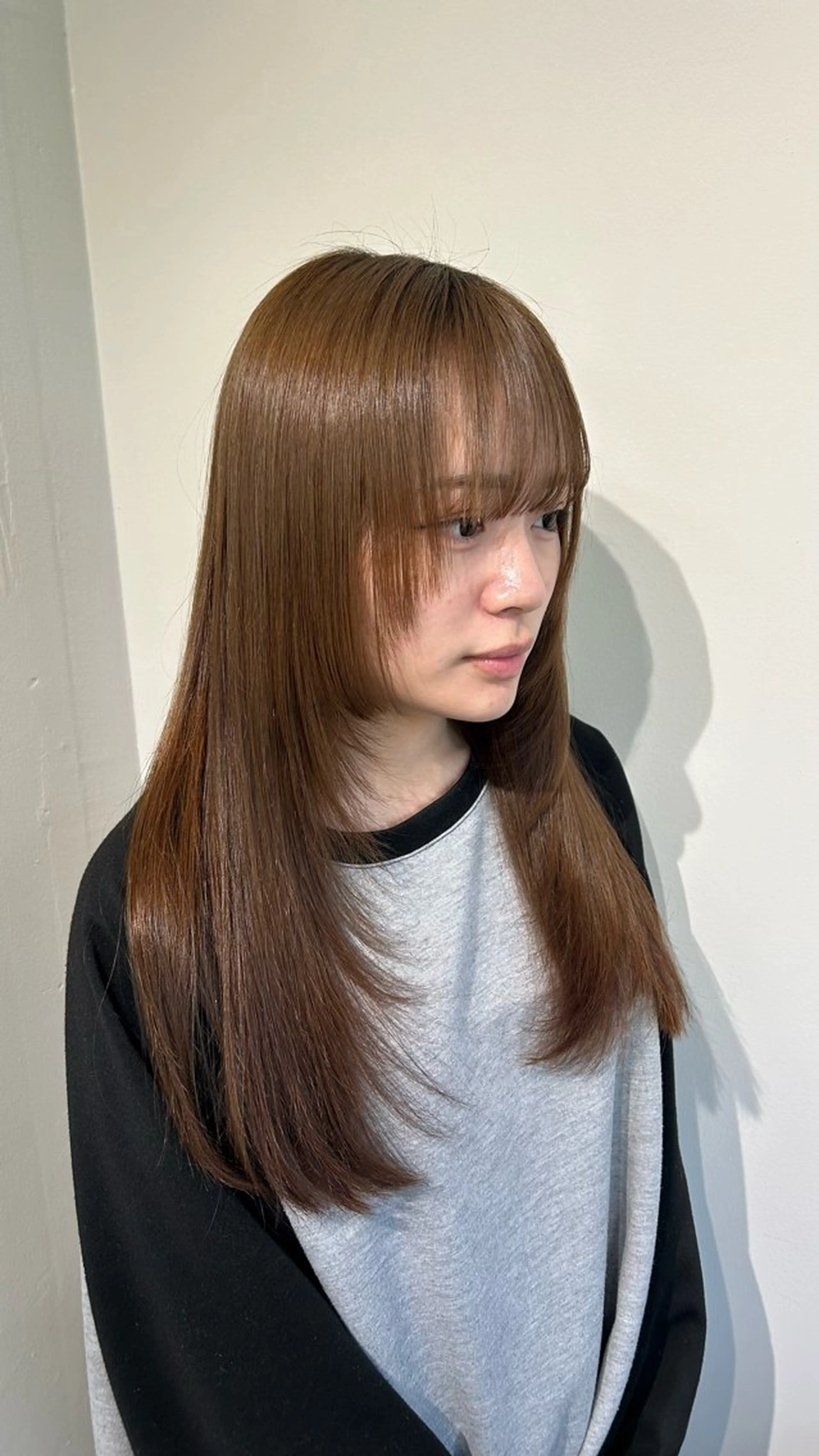 ロング 新潟/万代/レイヤー 韓国風/明間未来のヘアスタイル