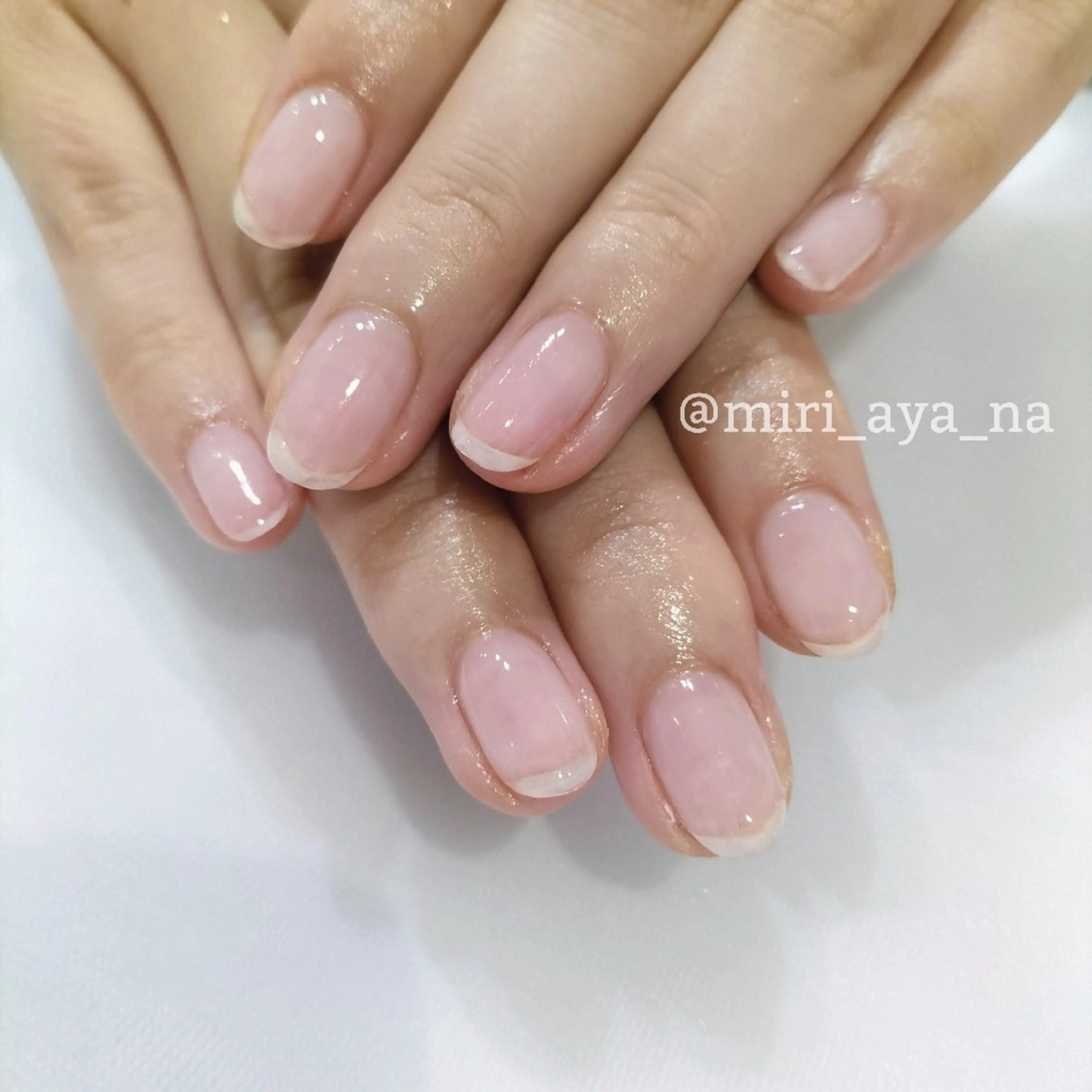 ネイル ハンドネイル 新宿代々木/韓国系 ワンホン/aya🫧のネイルデザイン