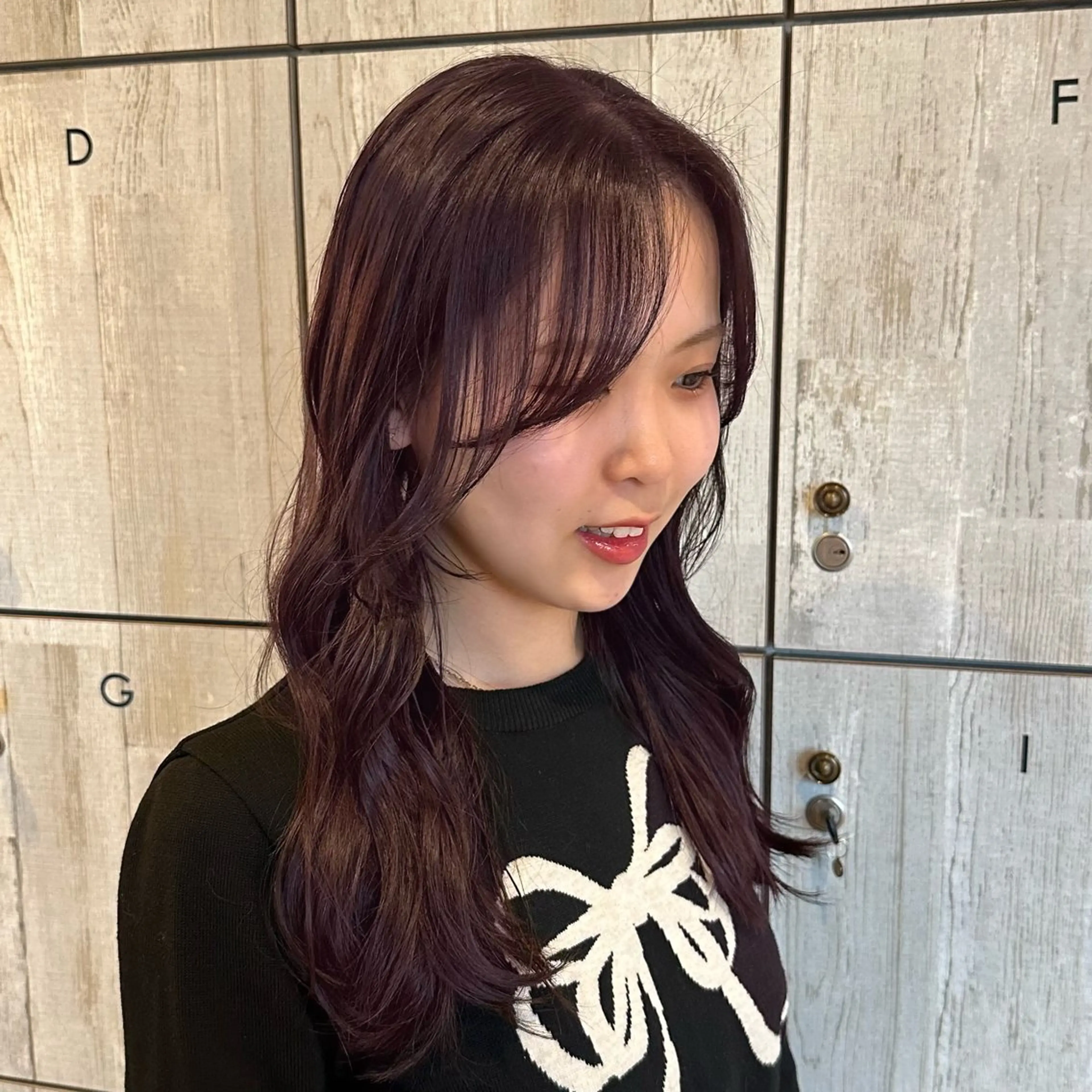 セミロング 顔まわりレイヤー 顔周りカット レイヤーカット ヘアカラー 柔らかいcolor ￤韓国￤🩰マユ🩰のヘアスタイル