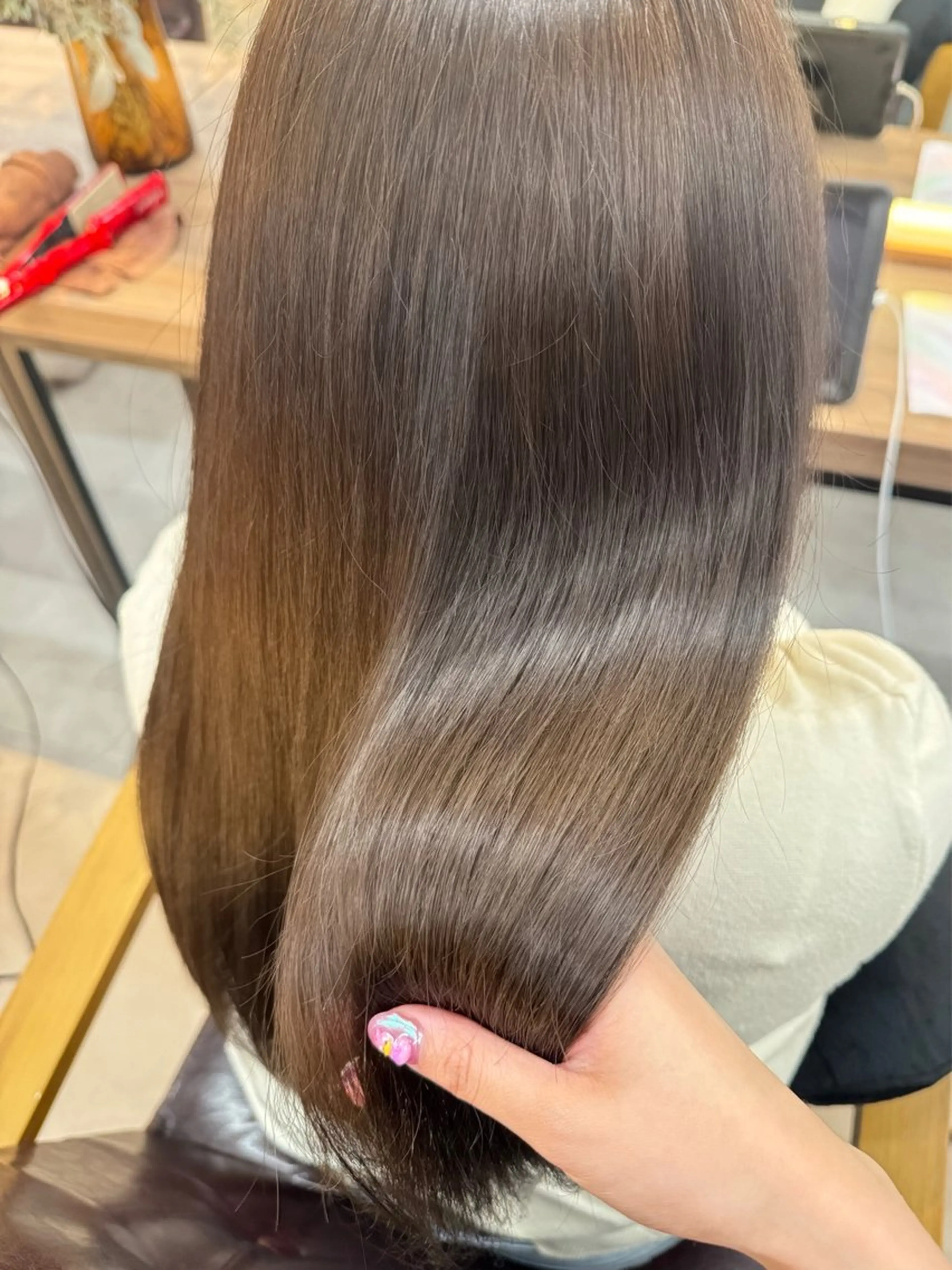 ミディアム カラー ベージュカラー ブラウンカラー ブラウンベージュ トリートメント 髪質改善/レイヤー/ 🐣kokoro🌸のヘアスタイル