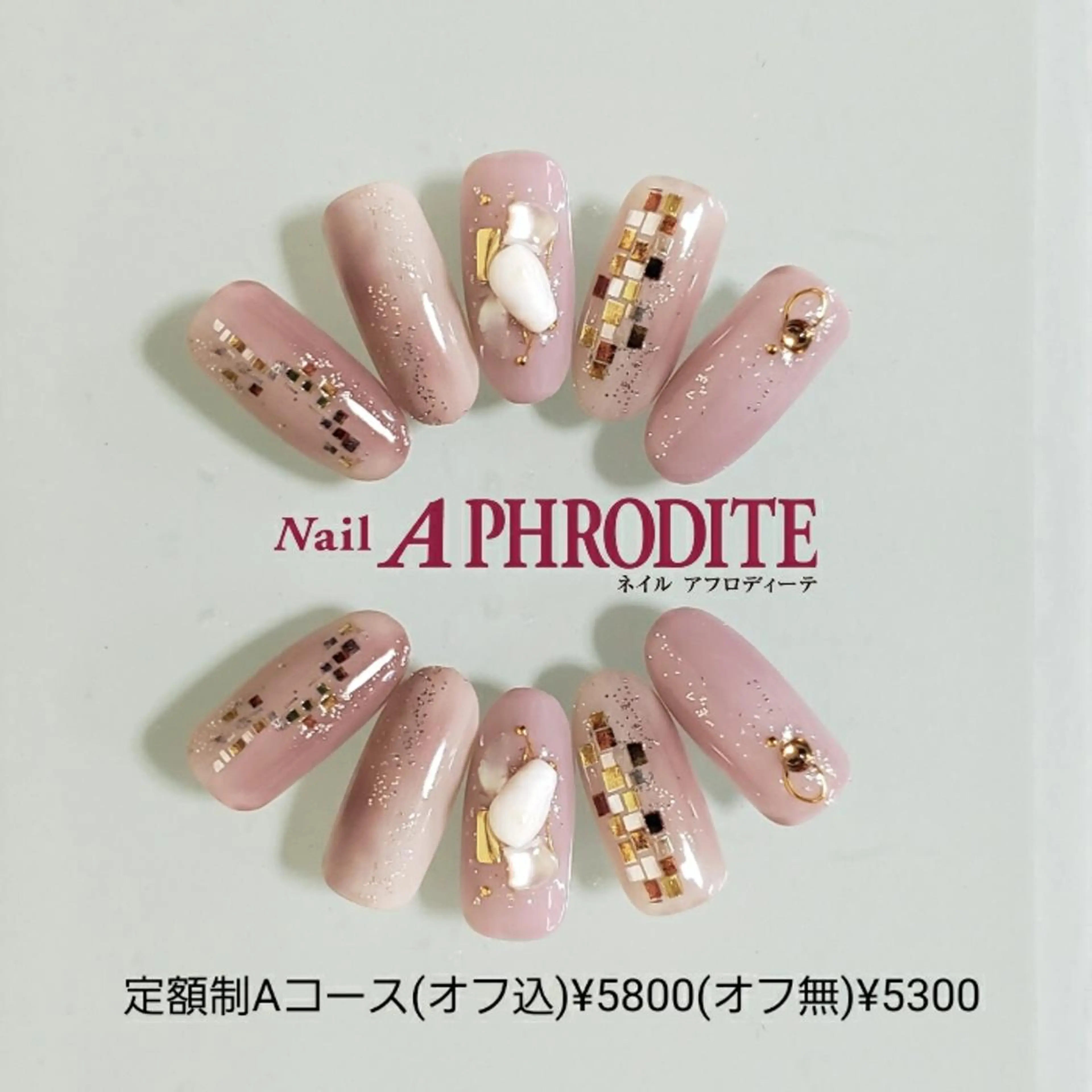 ネイル 持ち込み ニュアンスネイル ハンドネイル Nail Aphroditeのネイルデザイン