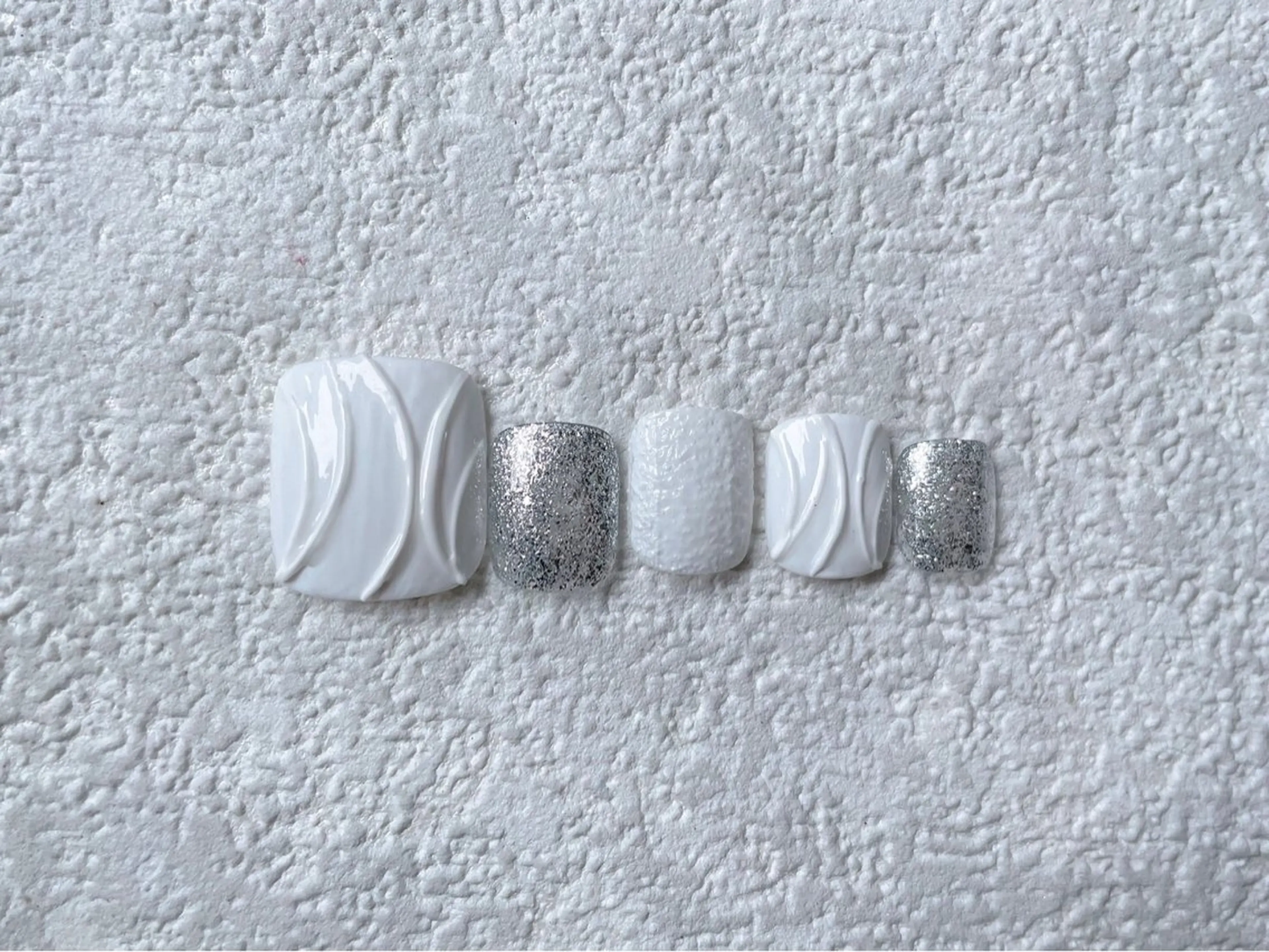 ネイル オーロラネイル フットネイル フレンチネイル ジェルネイル 韓国ネイル Mogu nail 二子玉川のネイルデザイン