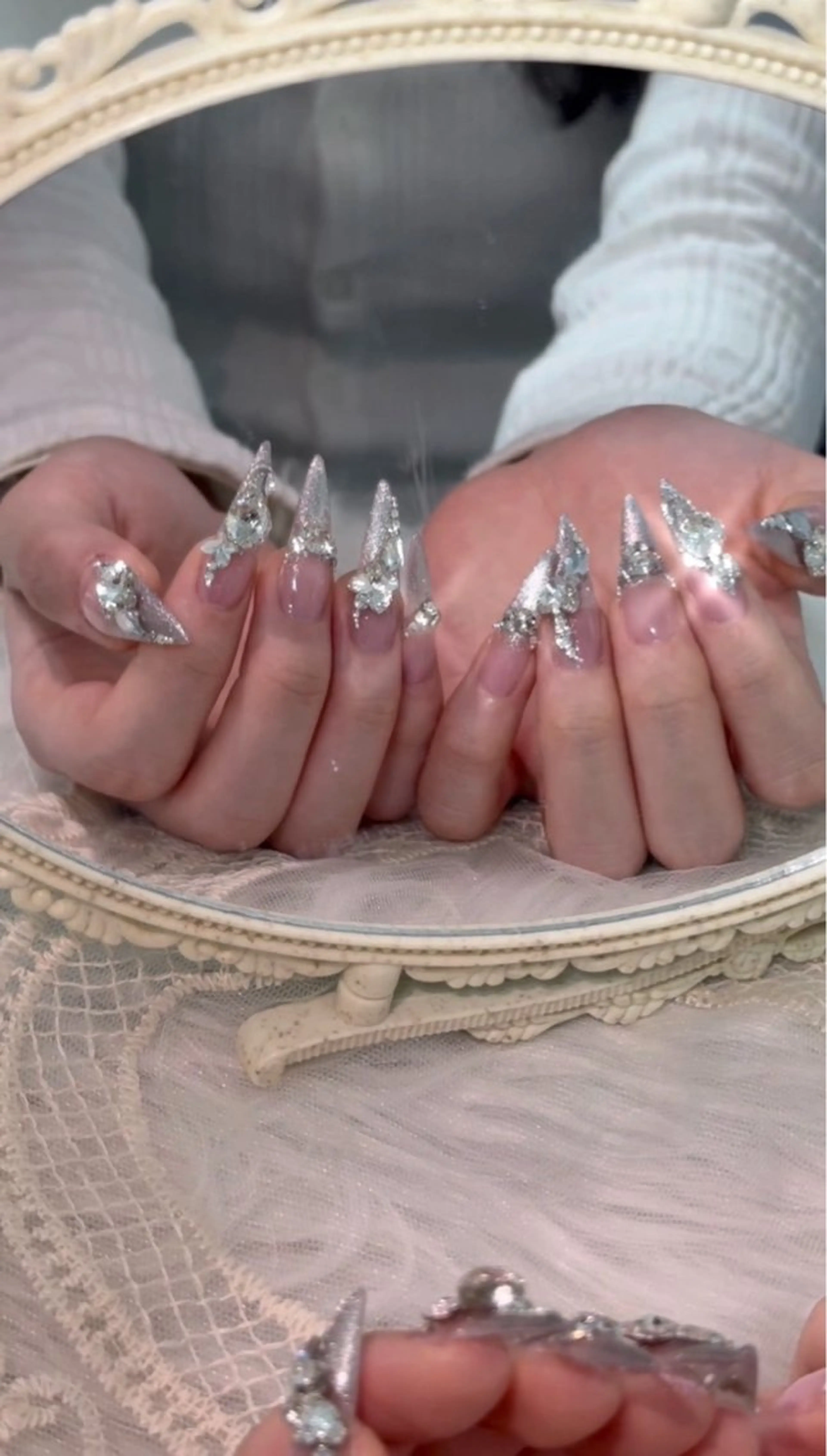 ネイル アートネイル グラデーション ネイルチップ ハンドネイル Kitty Nailのネイルデザイン