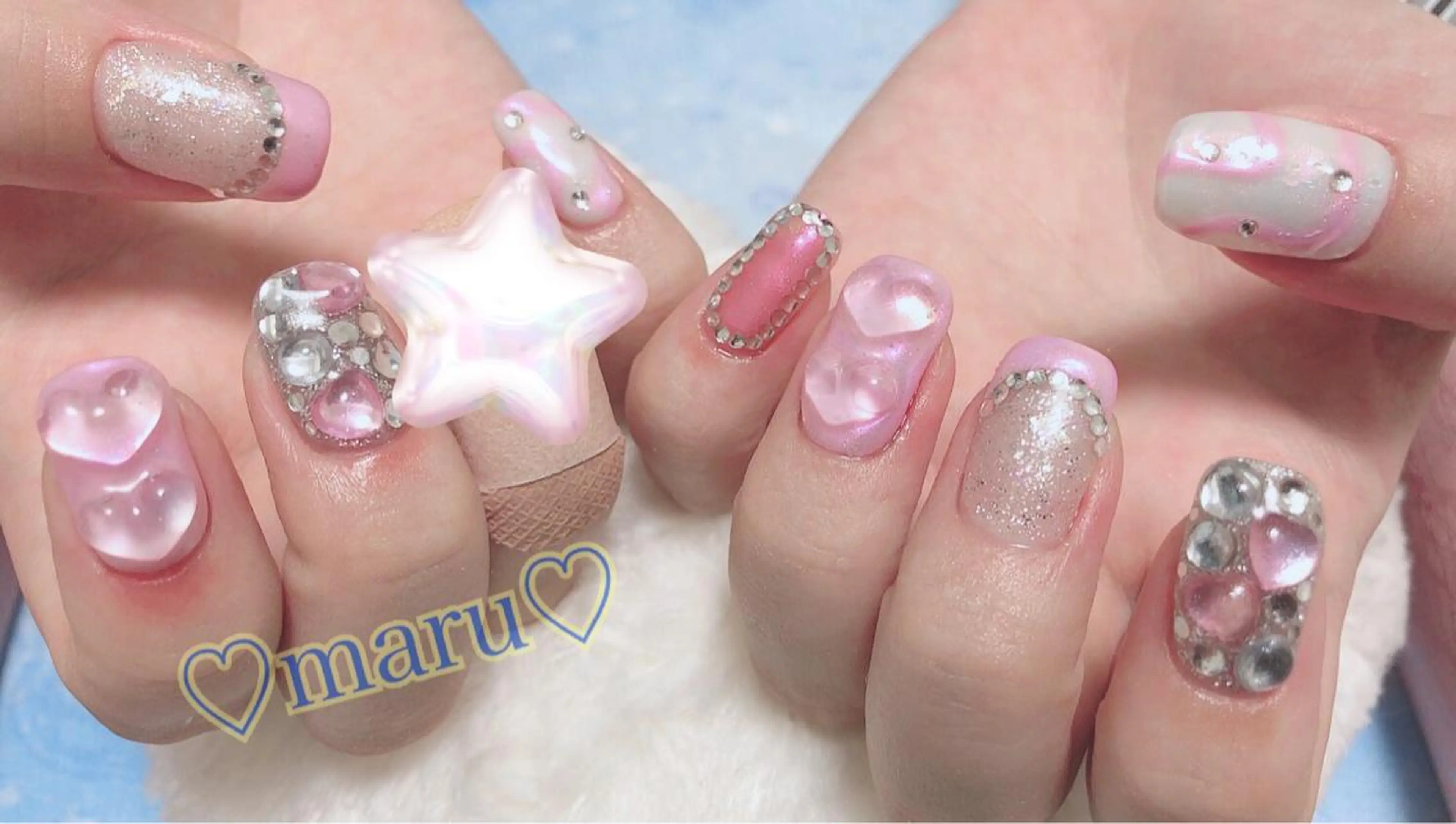 ネイル ハンドネイル フットネイル まるみ ♡のネイルデザイン