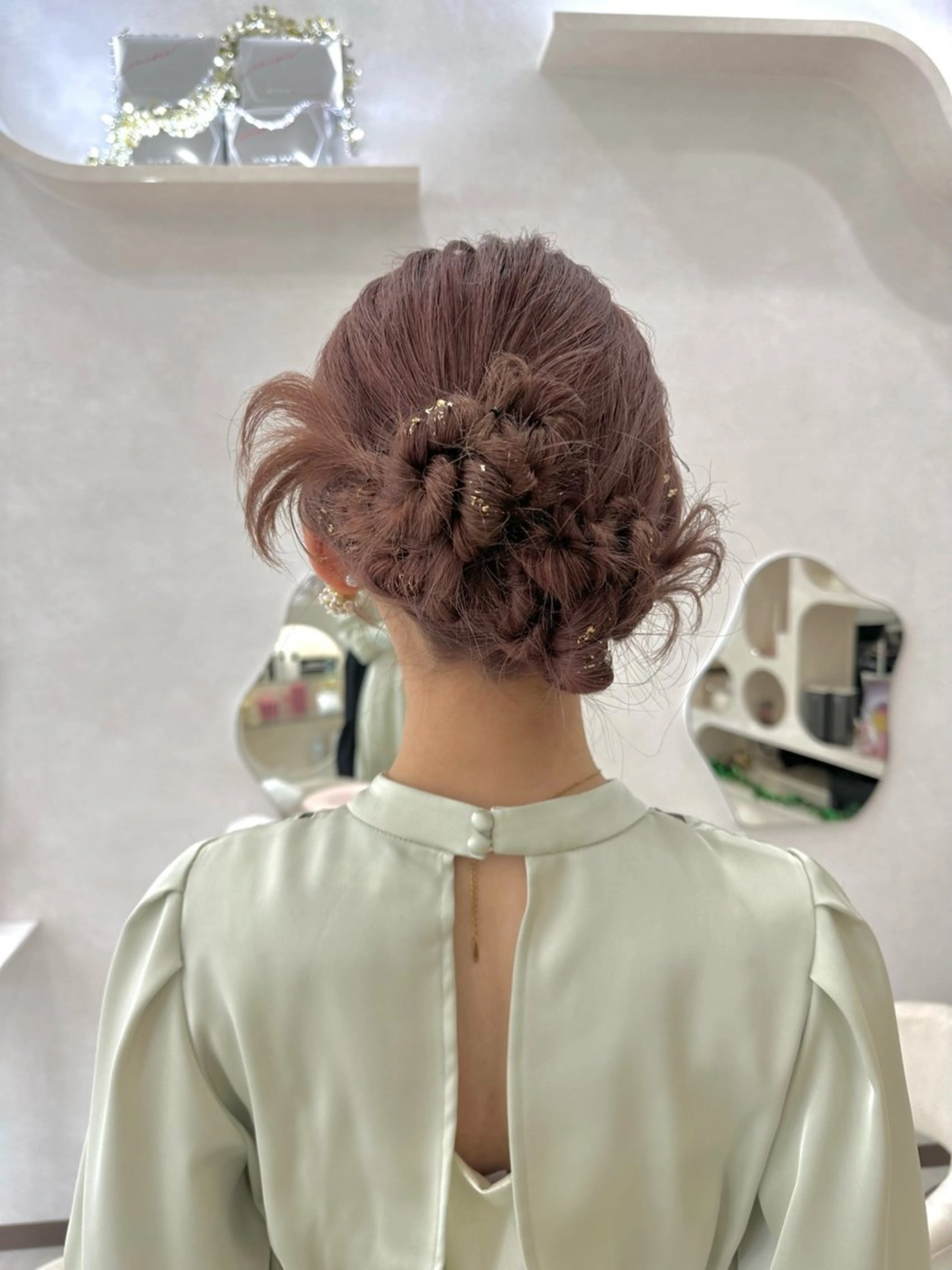 セミロング ヘアアレンジ CheRiR所属・アッシュカラーやアレ ンジ得意🌿RIKOのヘアスタイル