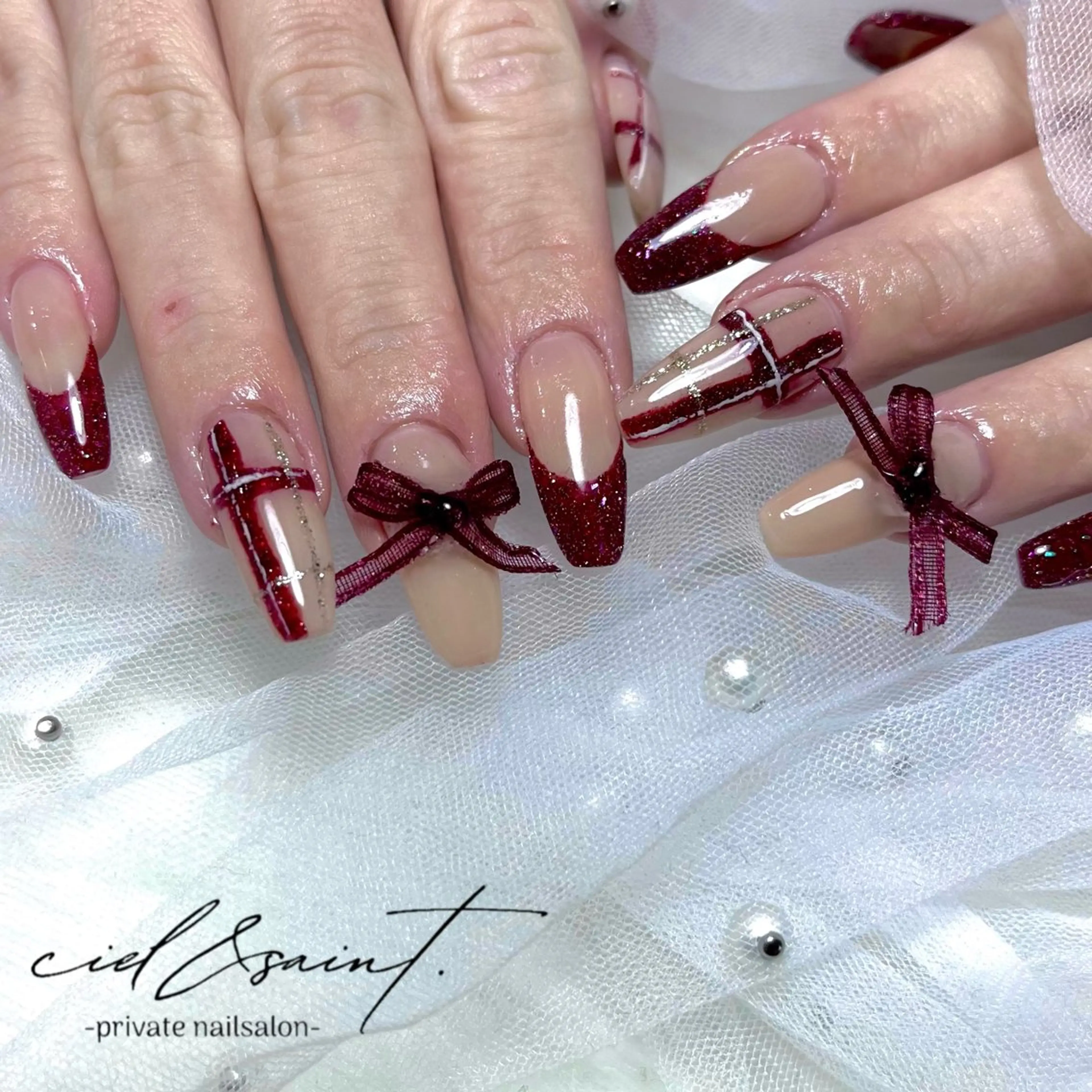 ネイル ハンドネイル nail salon ciel&saintのネイルデザイン