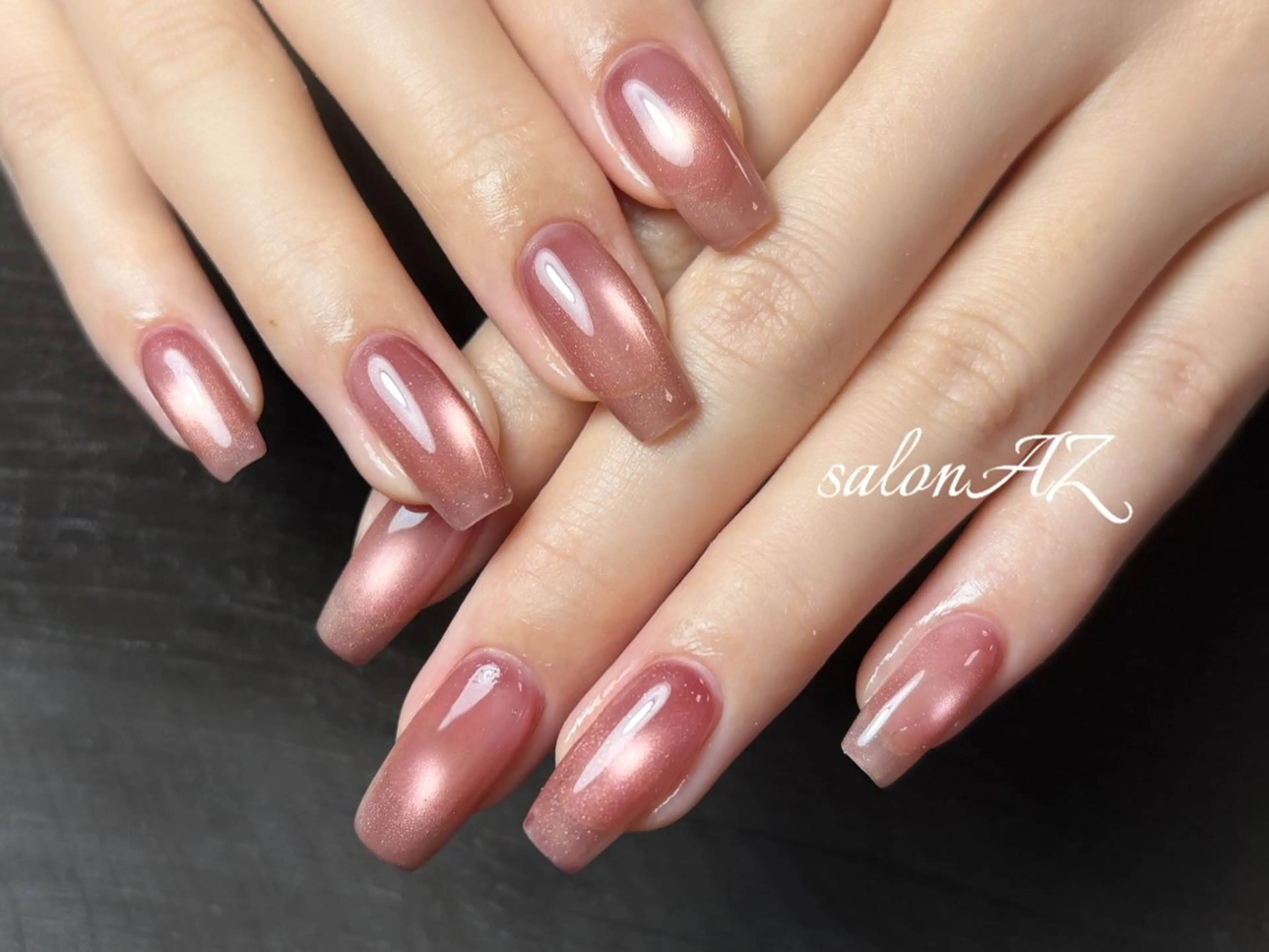 ネイル アートネイル 長さ出し フットネイル フレンチネイル ジェルネイル ハンドネイル salon AZのネイルデザイン