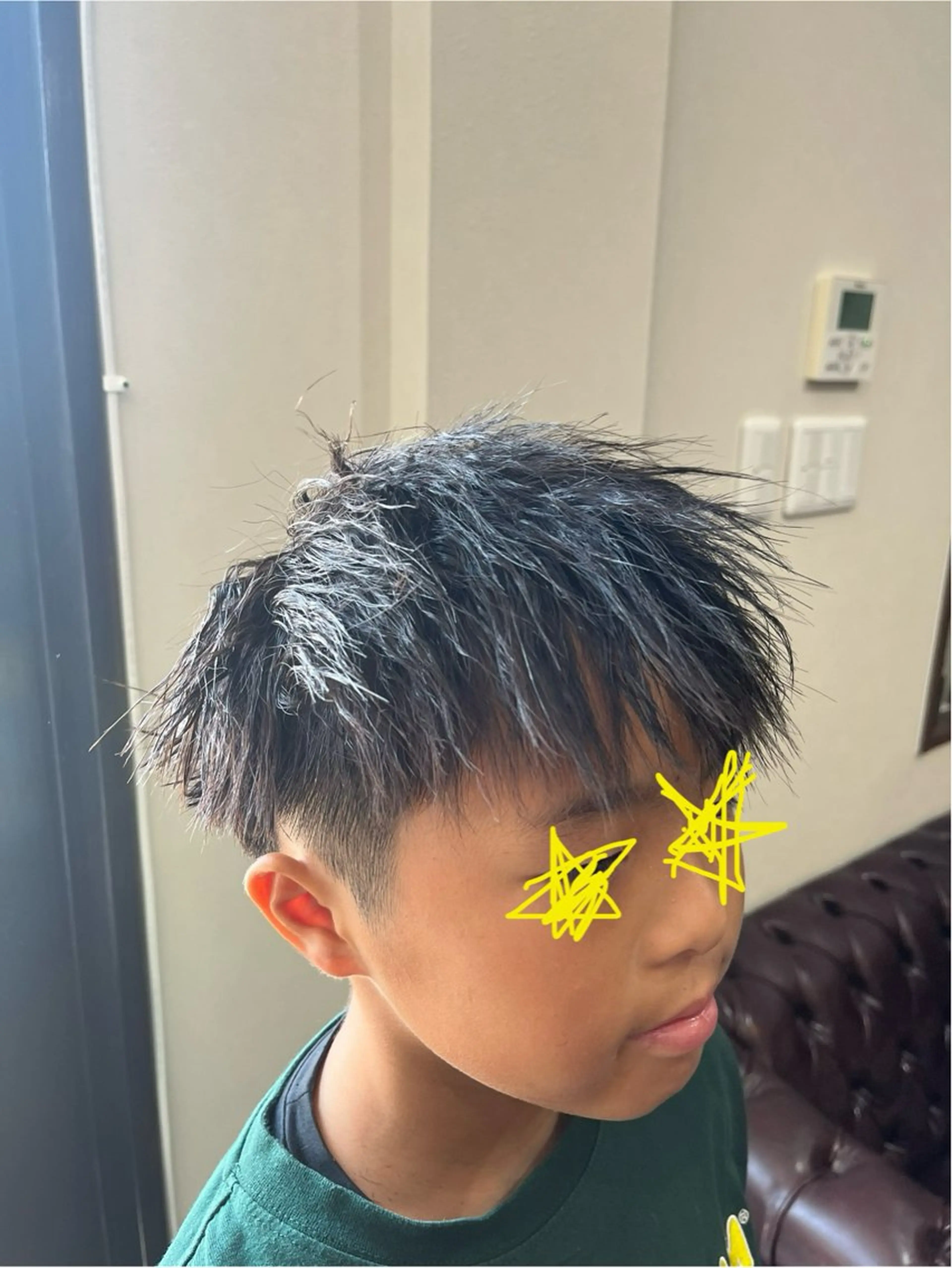 ショート パーマ メンズ キッズ 。 sachiのヘアスタイル