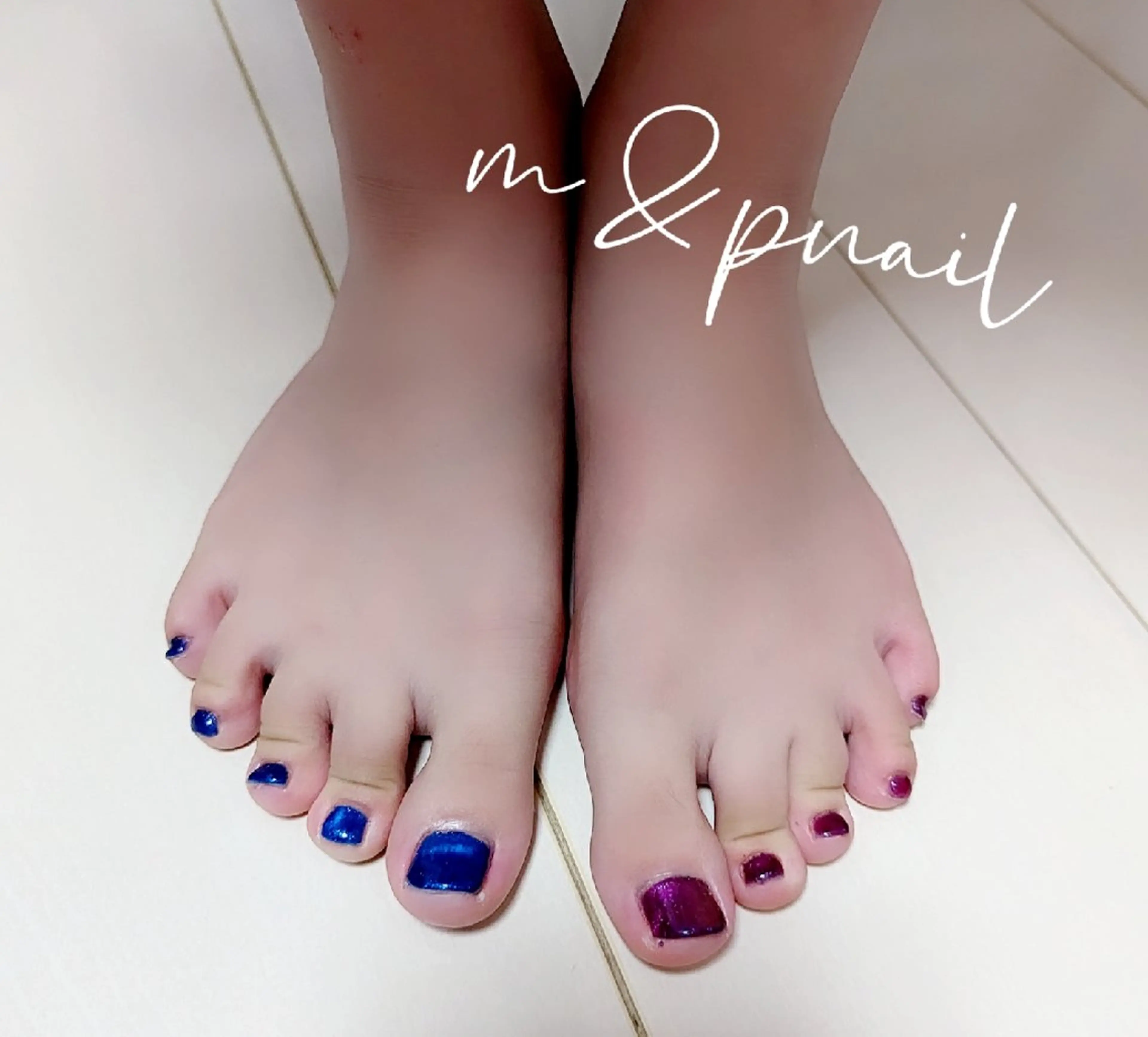 ネイル フットネイル マグネットネイル m&pPrivate nailsalonのネイルデザイン