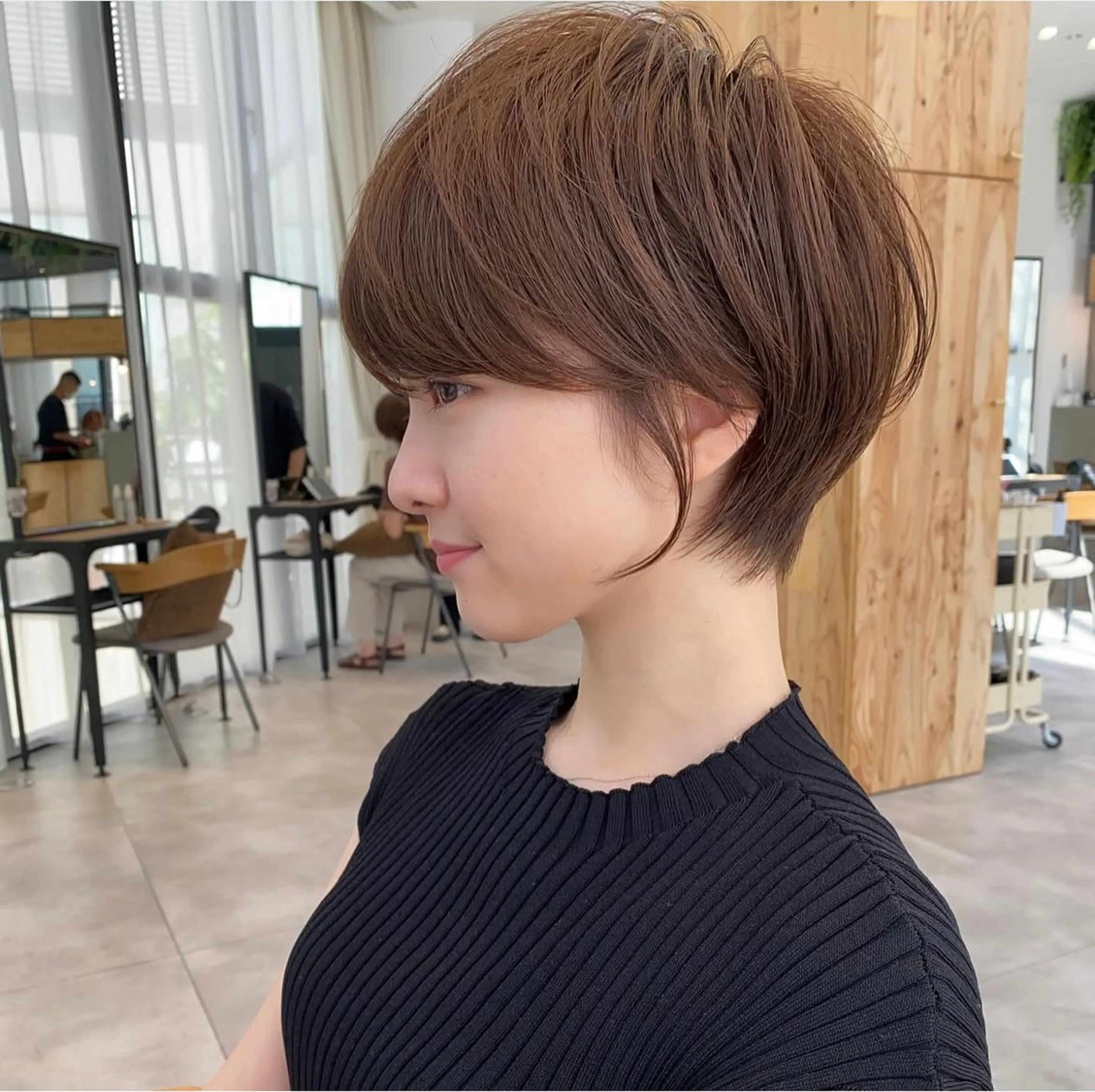 ショート カット トリートメント ヘアセット ショート上手い人/ 東京/銀座/なかじのヘアスタイル