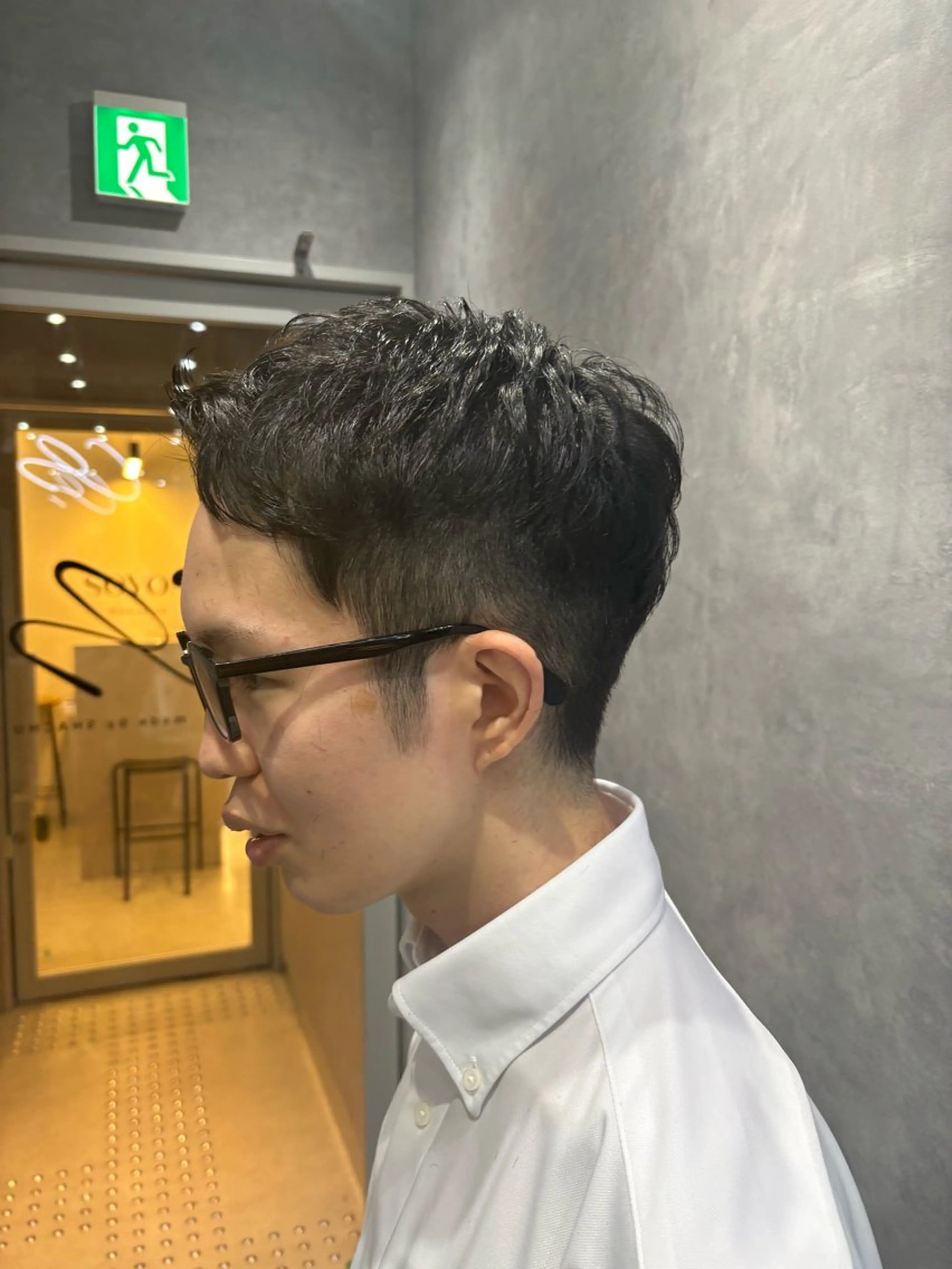 ショート メンズ CS made by SHACHU 栄所属・山田 瑛司のヘアスタイル