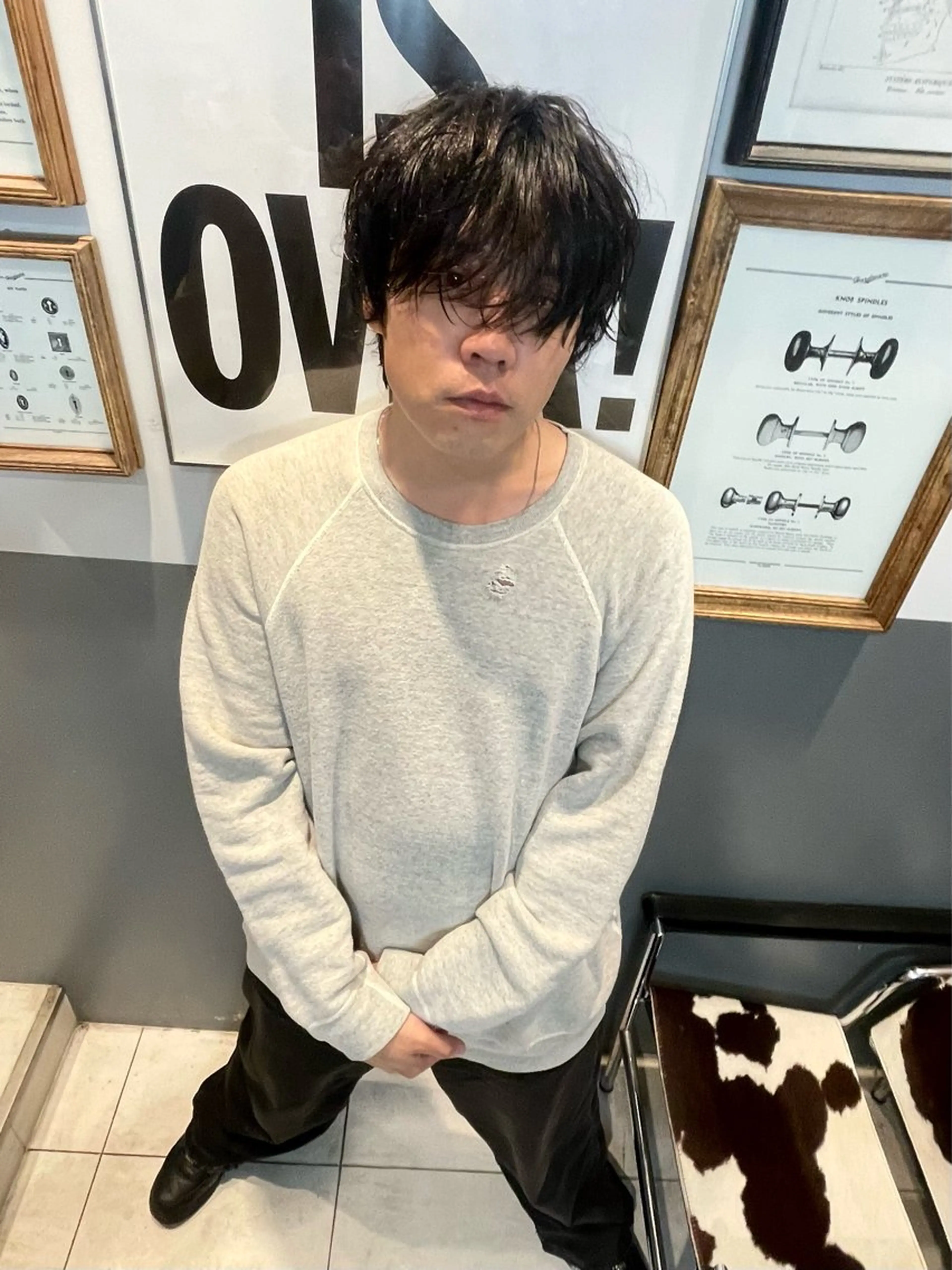 ショート パーマ メンズ カット パーマ トリートメント 優作 〜圧倒的信頼〜のヘアスタイル