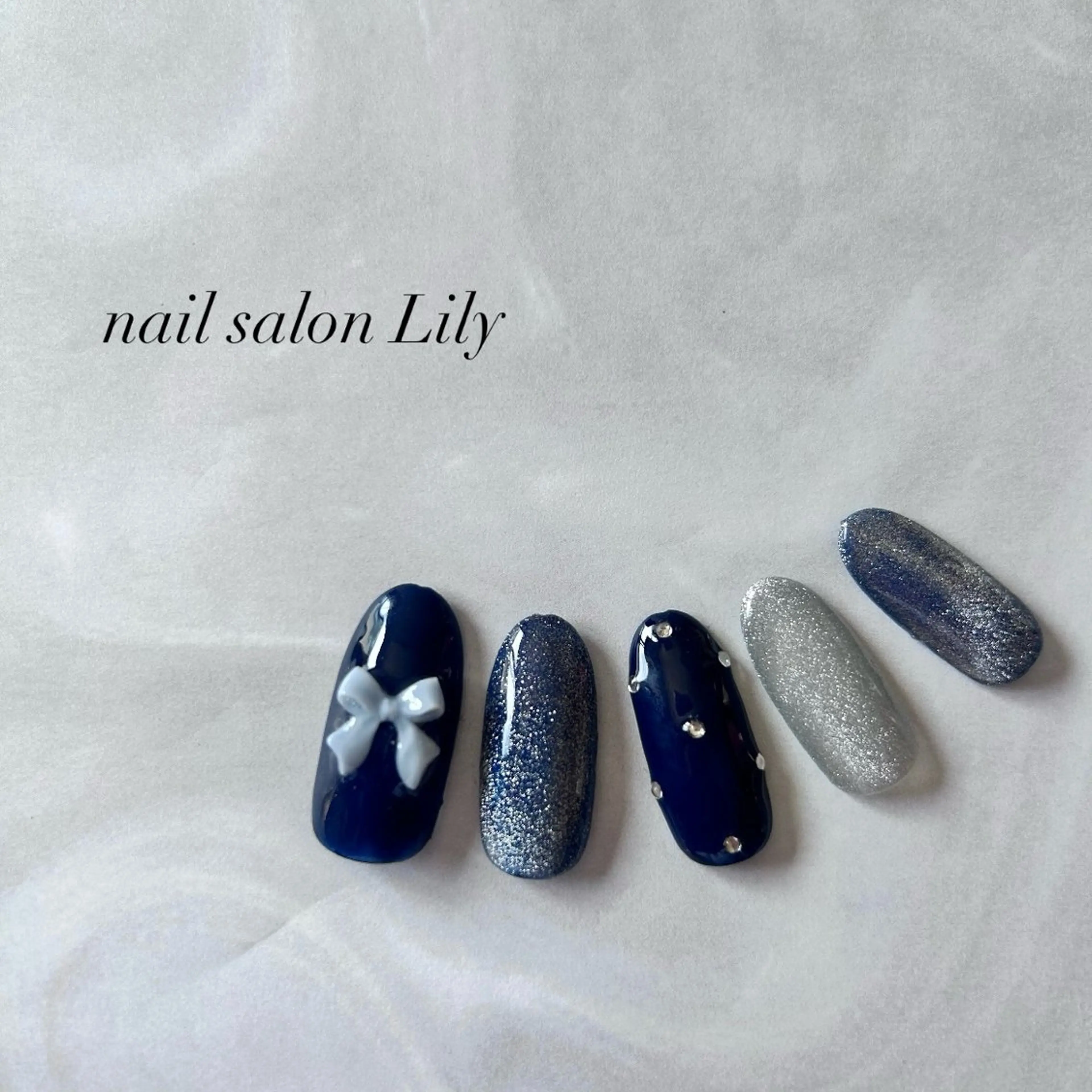 ネイル 冬ネイル ハンドネイル nail salon Lily所属・藤田 璃々のネイルデザイン