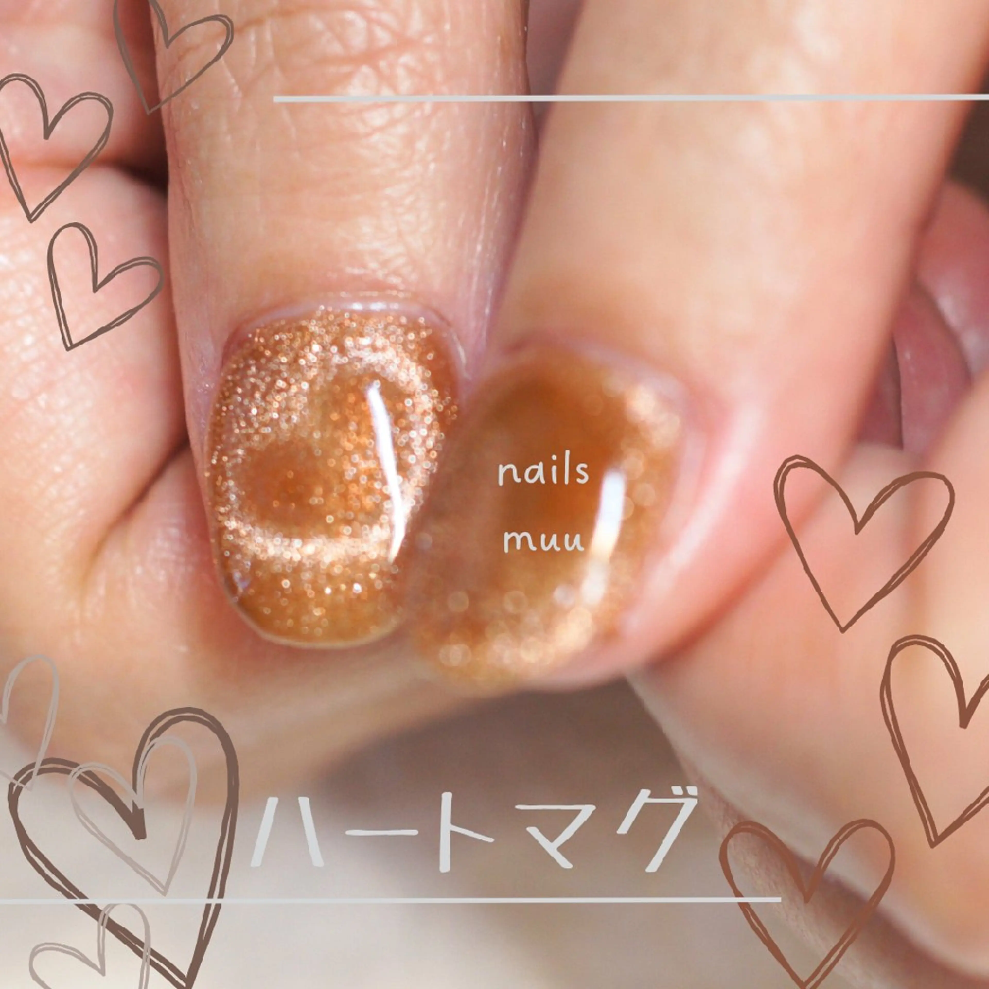 ネイル マグネットネイル ハンドネイル nails muu まゆのネイルデザイン