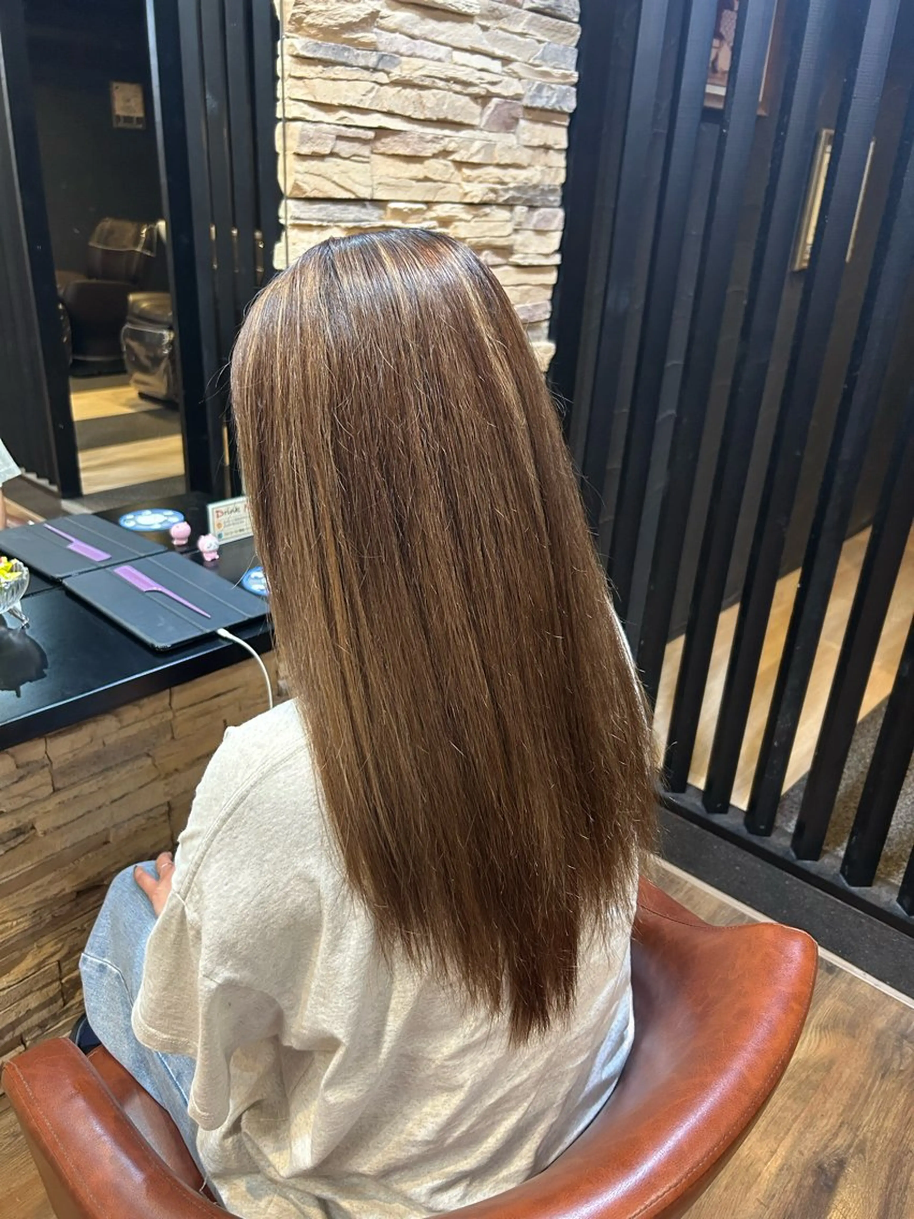 ロング カラー ハイライトカラー ハイライト 【ブリーチモデル募集 】サキ🫧のヘアスタイル