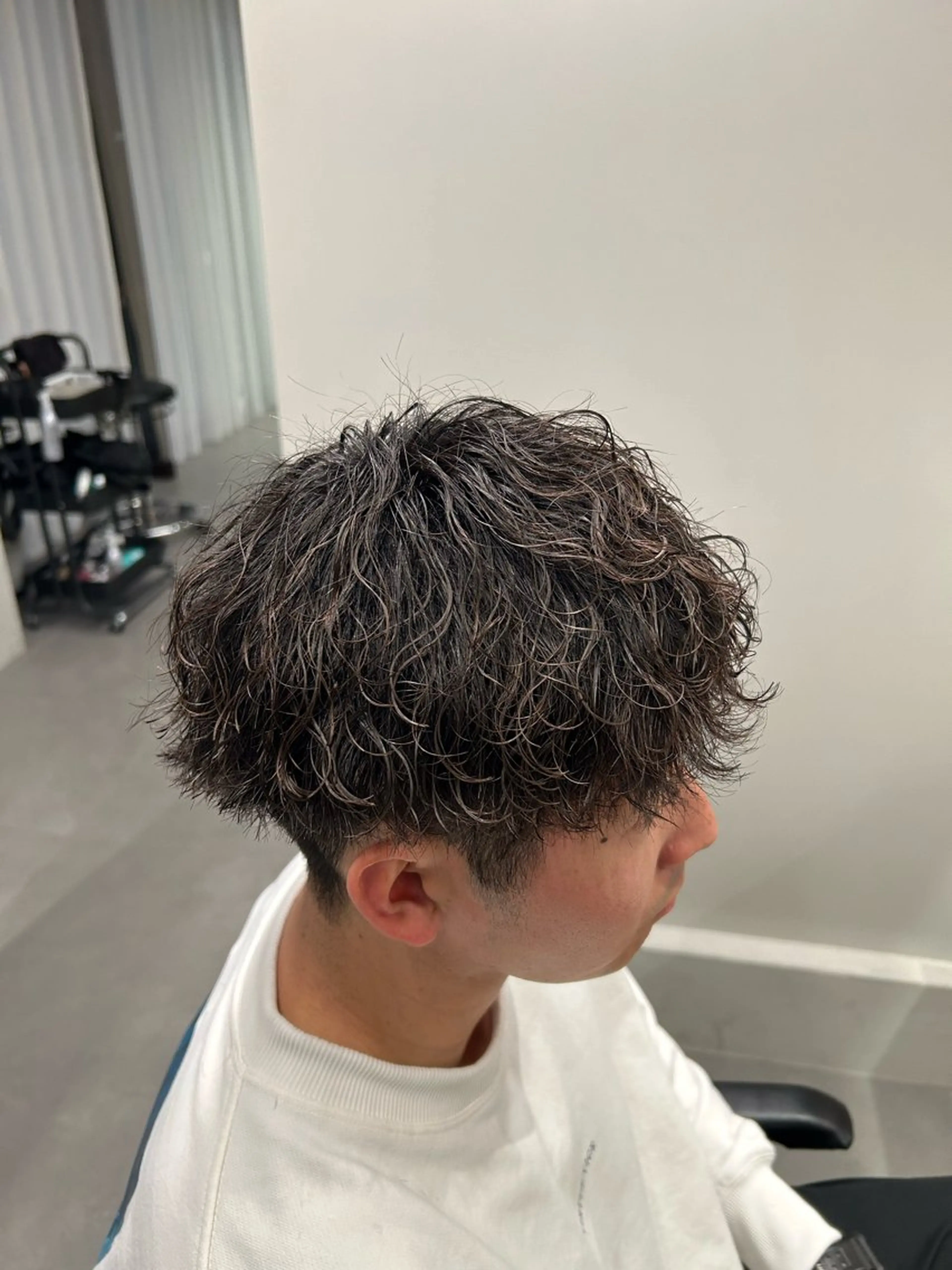 ショート パーマ メンズ メンズパーマ カット ヘアカラー パーマ ヘアセット 立川メンズパーマ職人 小泉文人のヘアスタイル