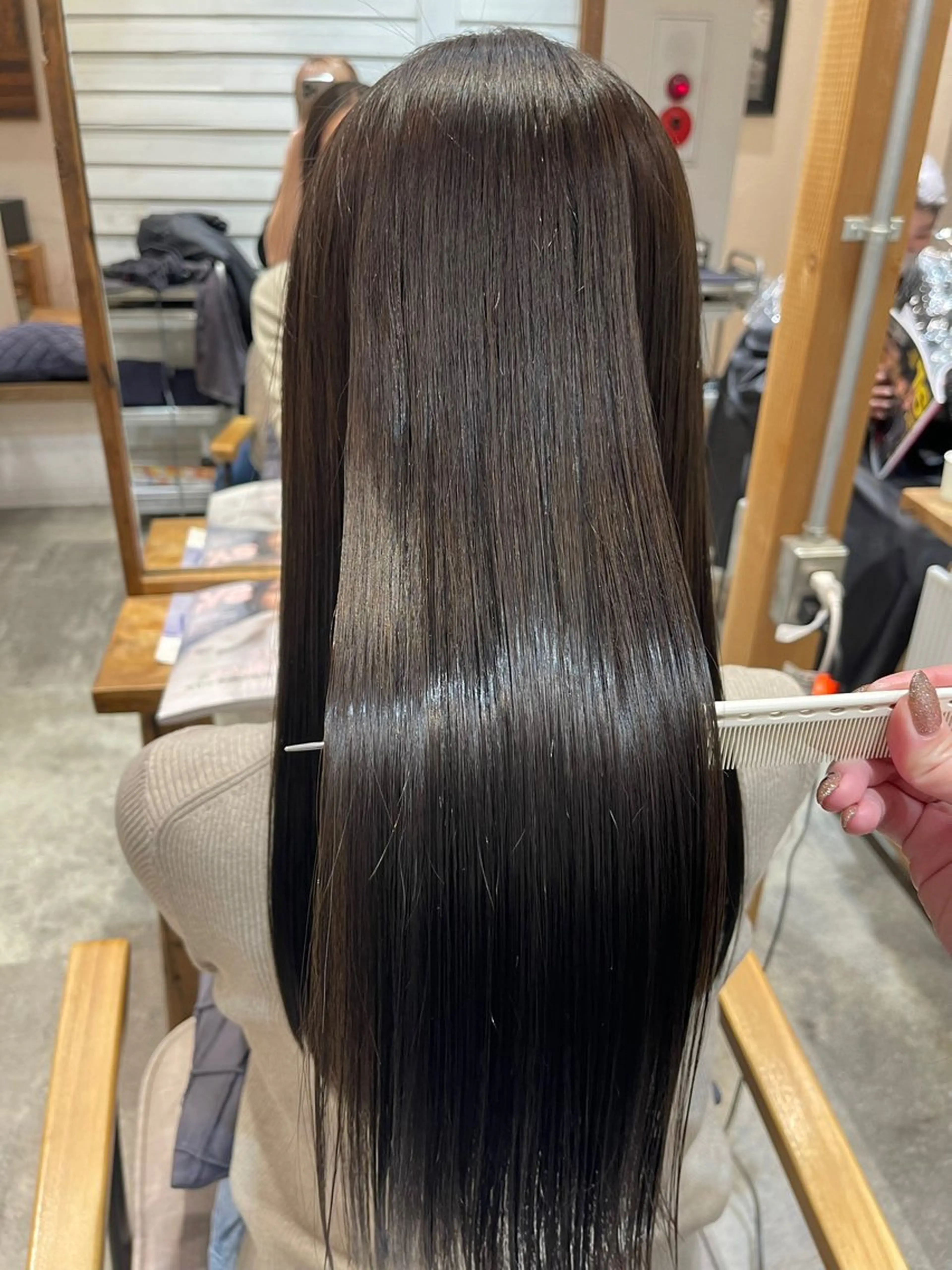 ロング 縮毛矯正 SALOWIN川崎WEST所属・💐【柔らか質感】 縮毛矯正MIKU💐のヘアスタイル