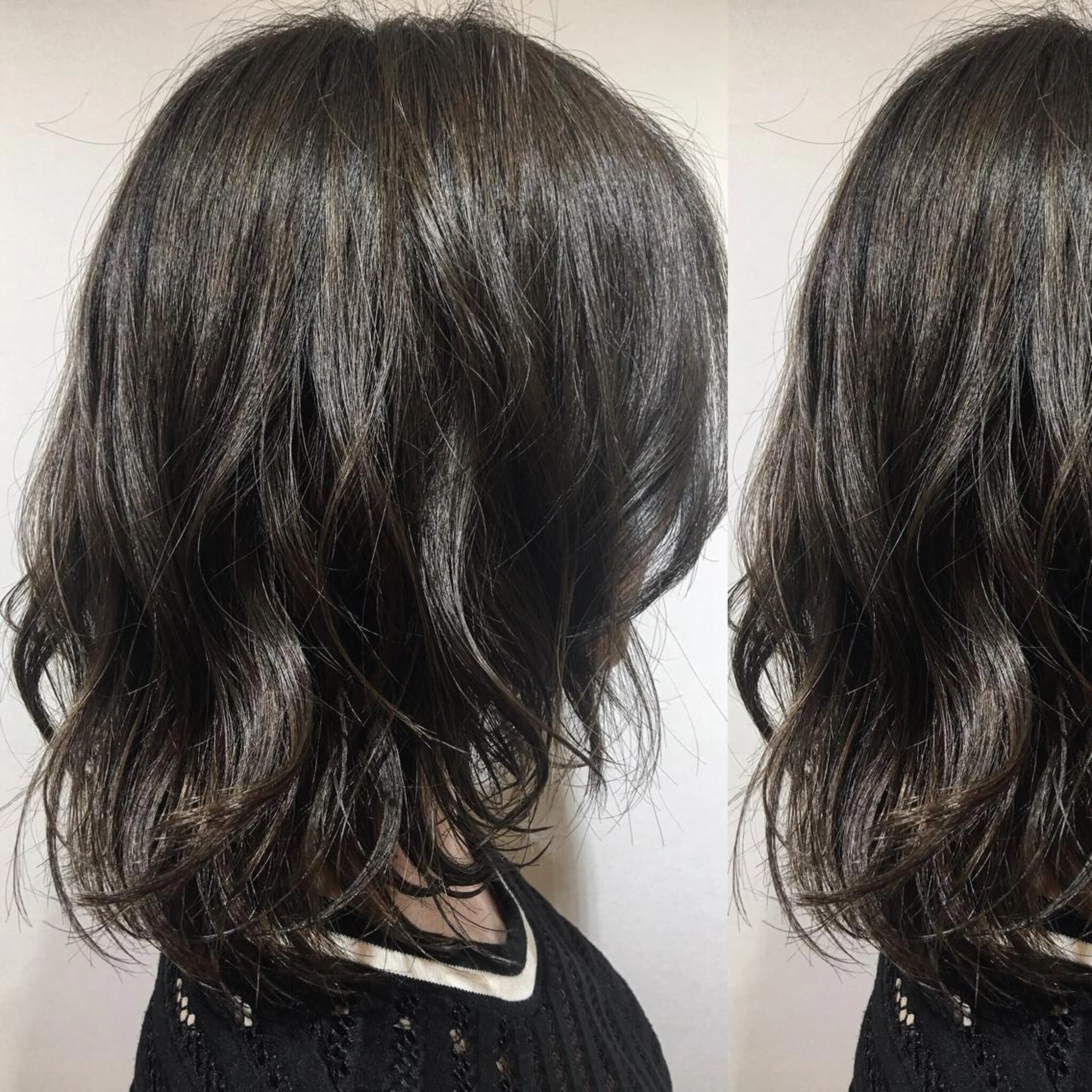 ミディアム カラー box mico. mutsumiのヘアスタイル