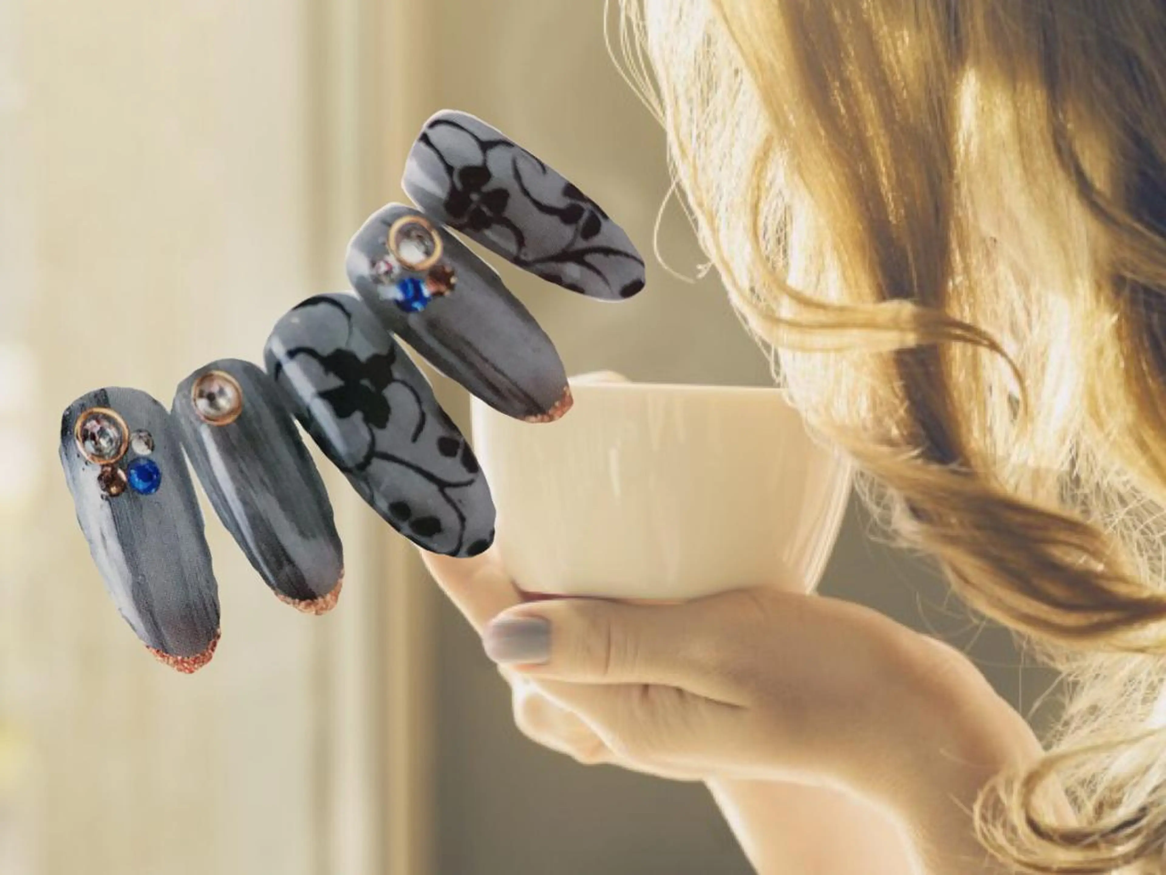 ネイル フラワーネイル 伊藤 アップネイルのネイルデザイン