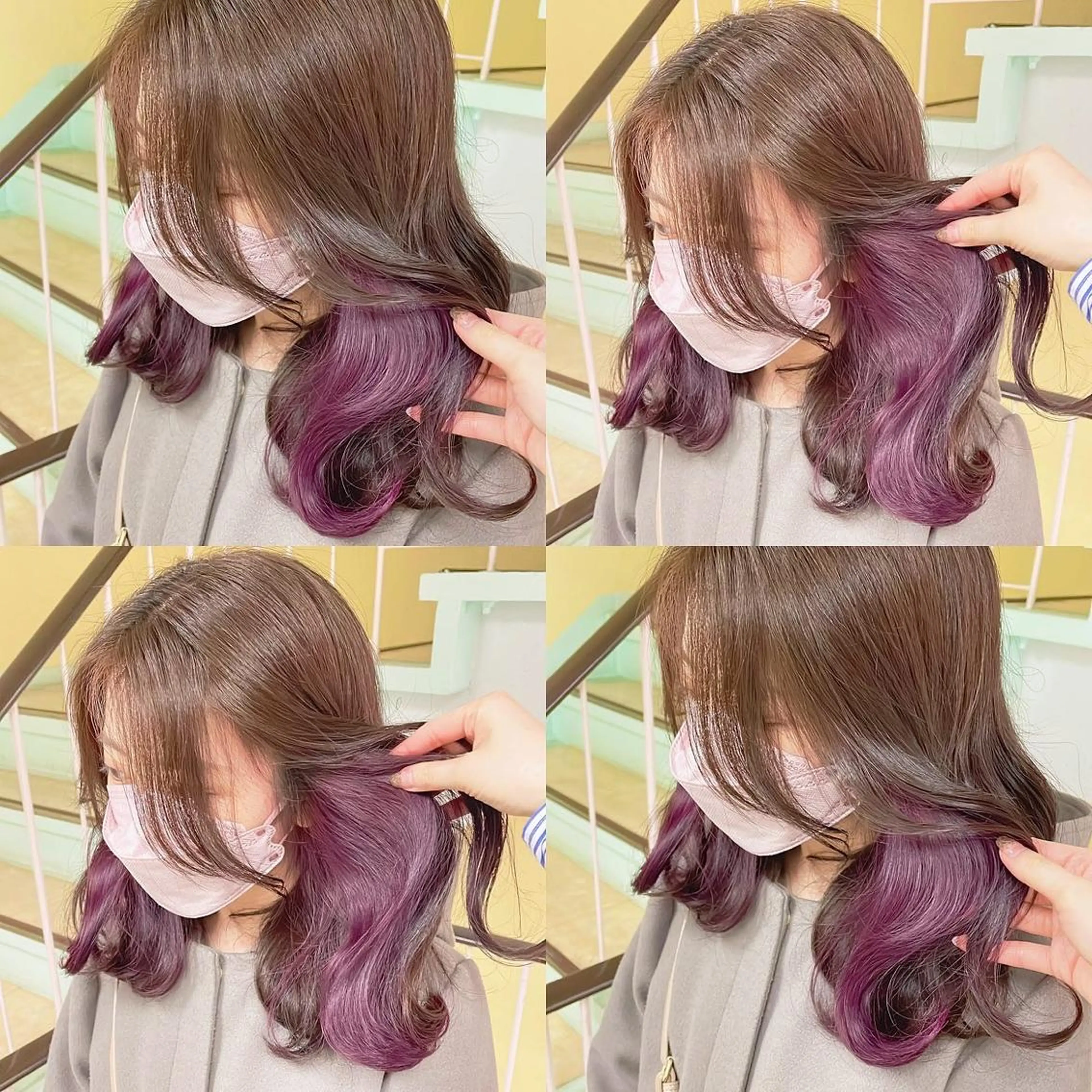 カラー ヘアカラー トリートメント 渋谷:インナーカラー ／🍒エリカ🍒のヘアスタイル