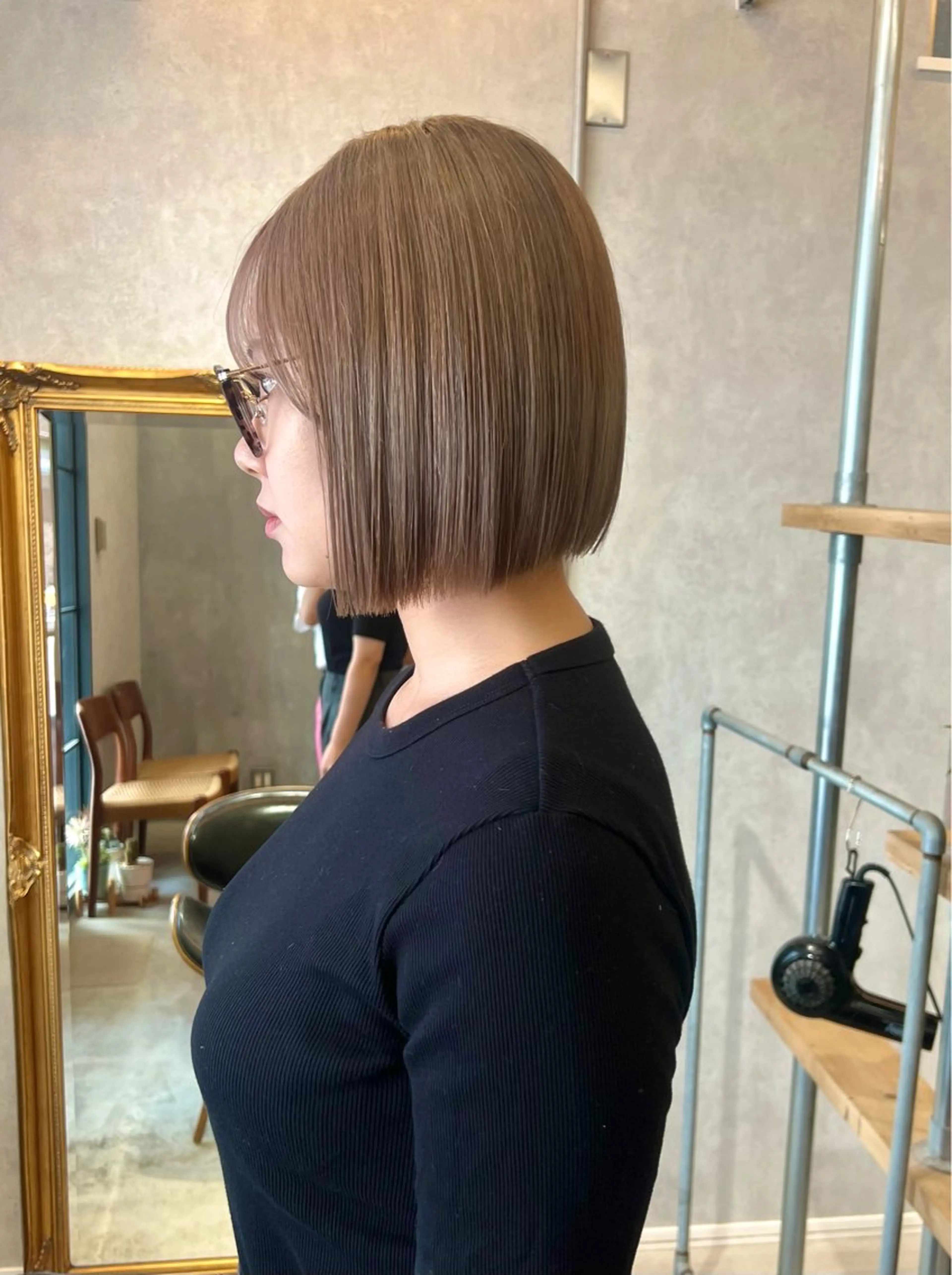 ショート カラー ベージュカラー Asobi所属・透明感♡くすみカラー 🍏Haruka🍏のヘアスタイル