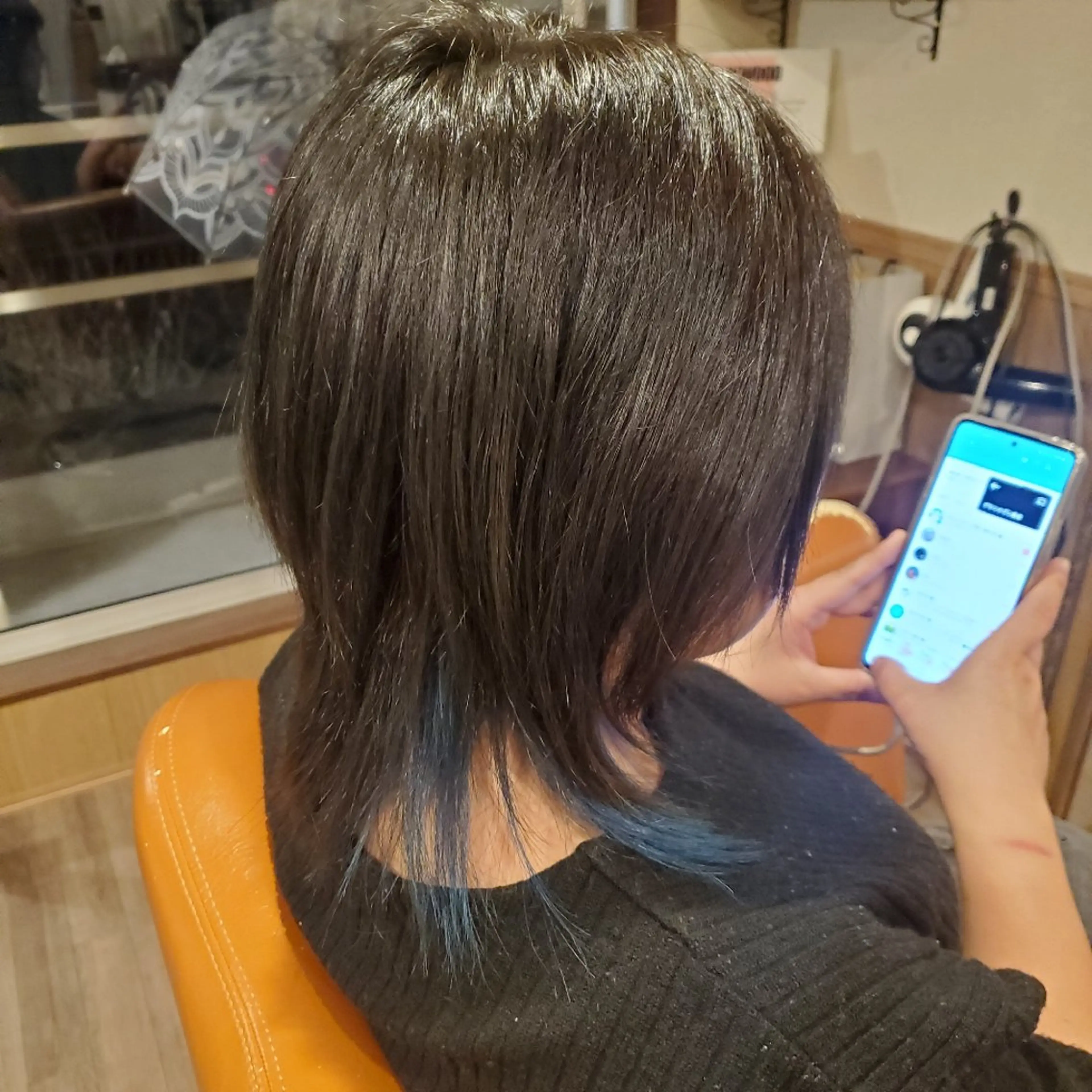 ミディアム カラー ミディアムパーマ 外国人風カラー トリートメント 酸熱トリートメント ヘアカラー spa hair  ark 富井直美のヘアスタイル