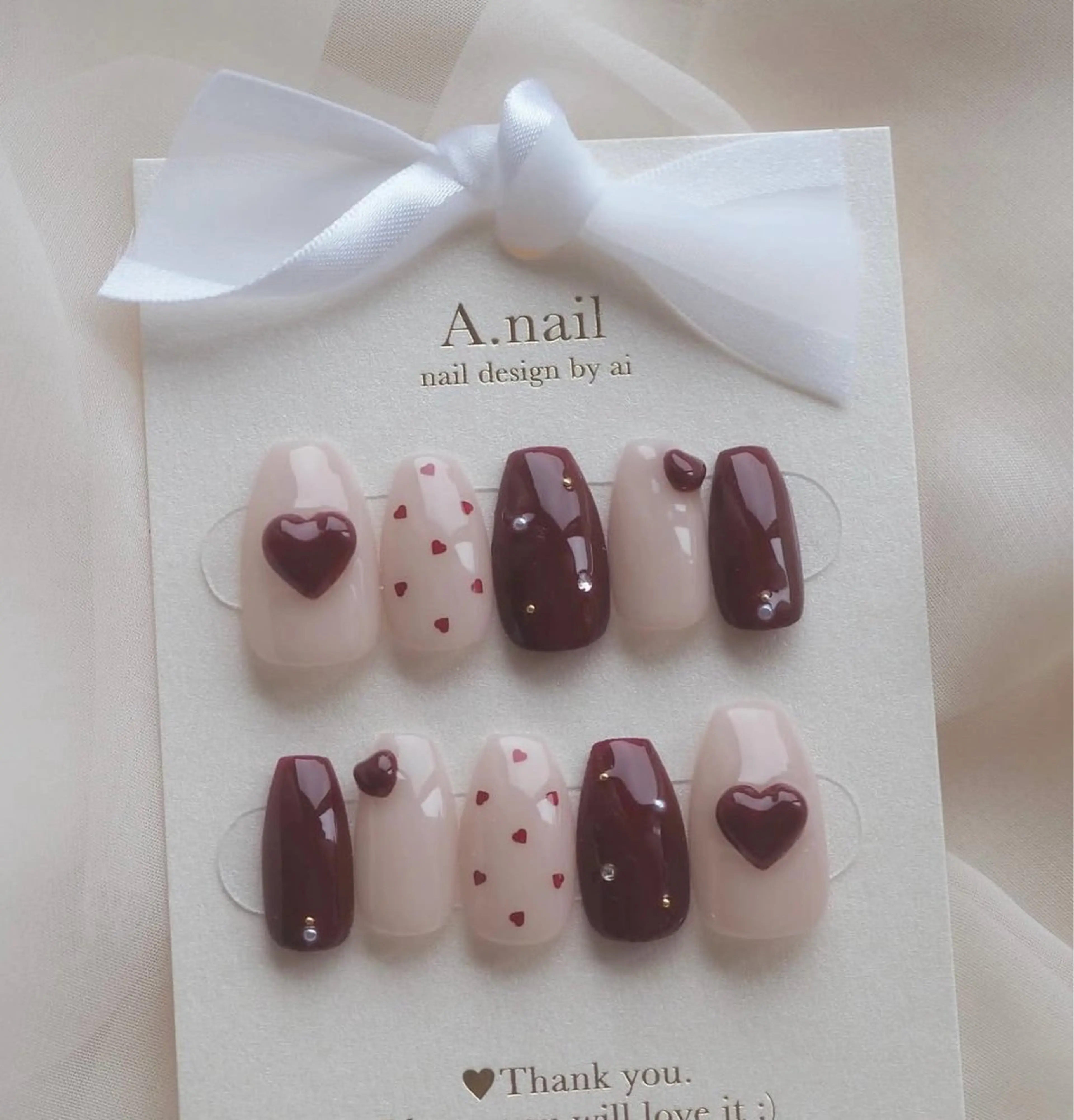 ネイル 韓国ネイル 持ち込み ニュアンスネイル ネイルチップ ハンドネイル TABI ANA.CHUOのネイルデザイン