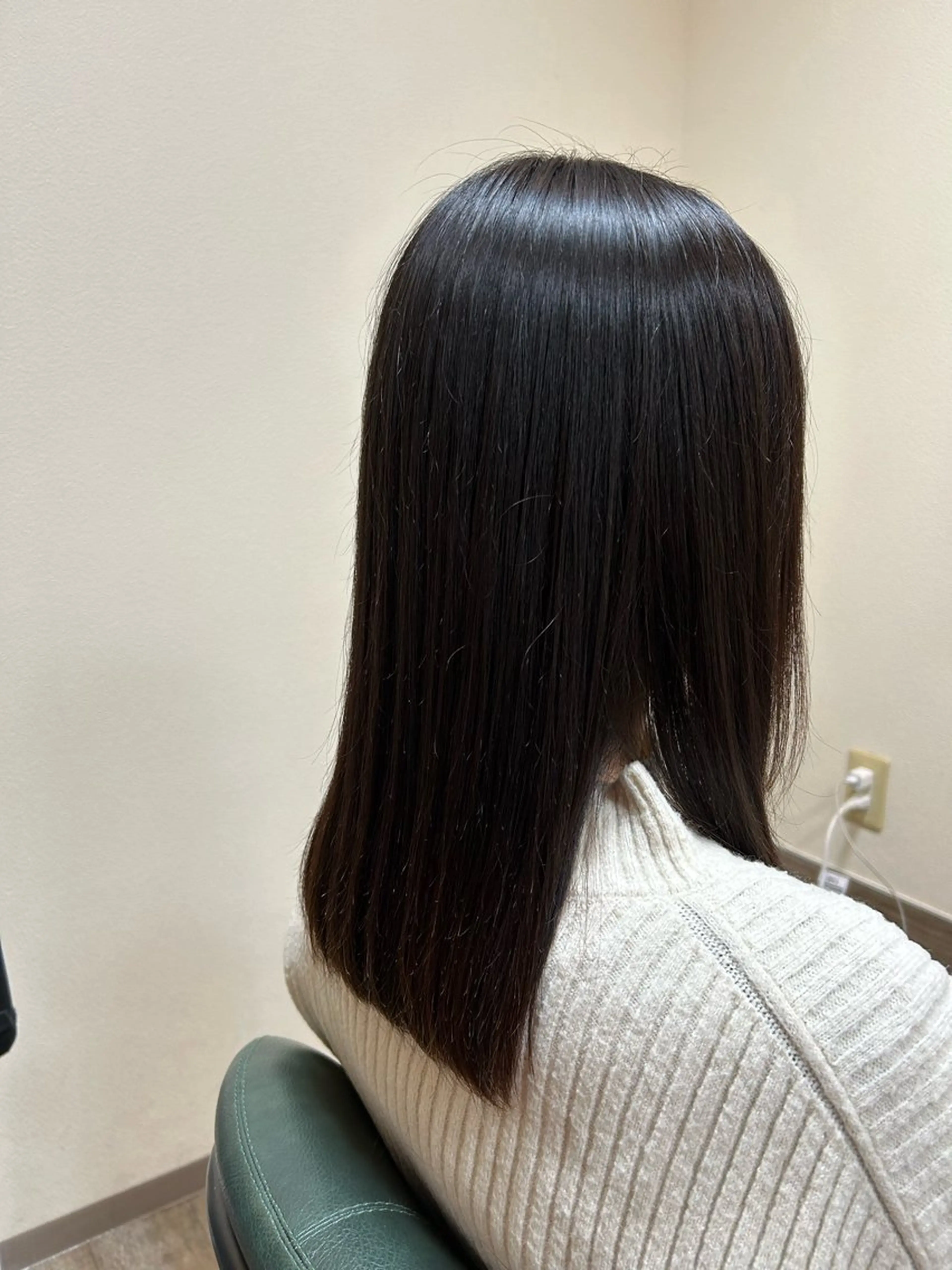 ミディアム 縮毛矯正 hair&make koko所属・昼田 羅々のヘアスタイル