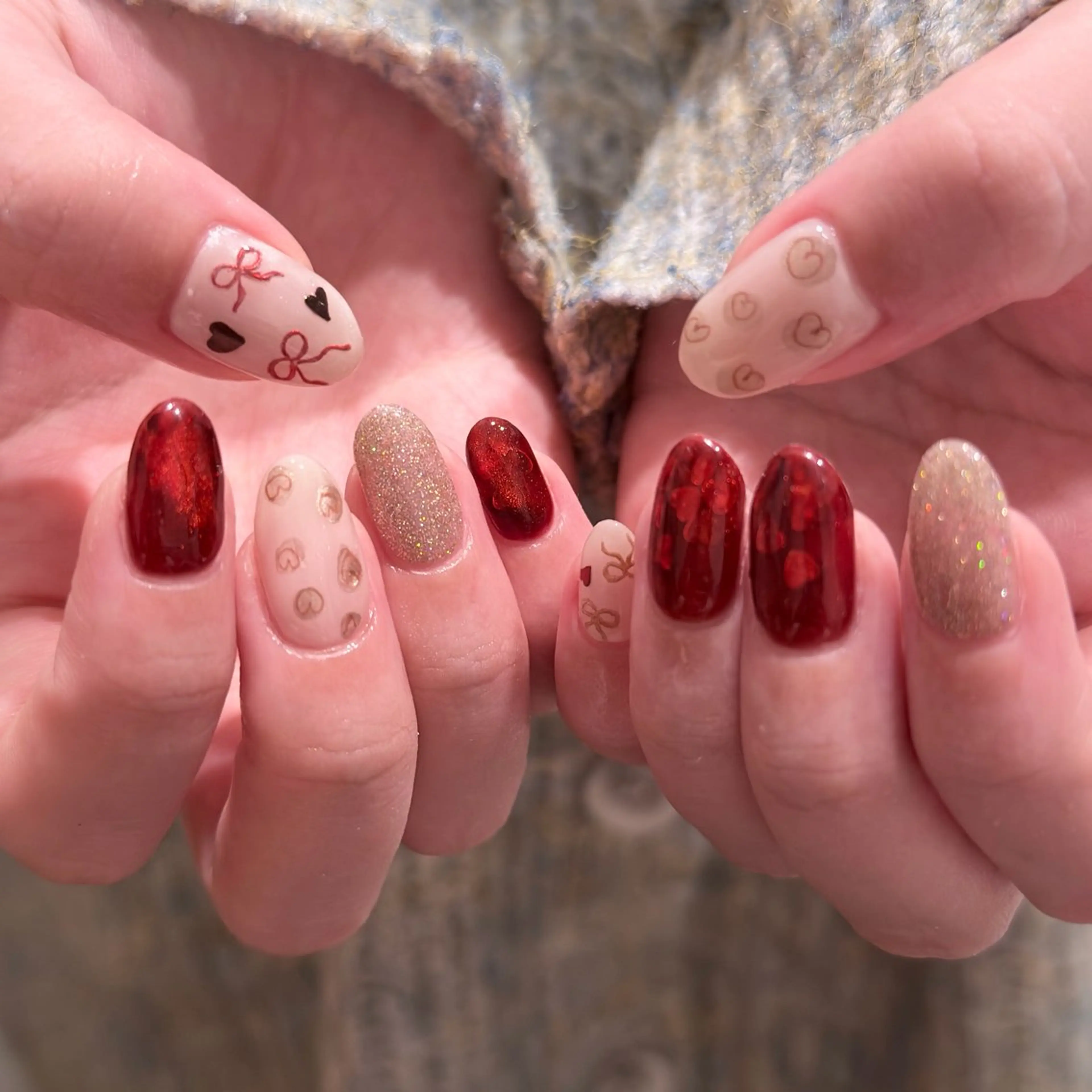 ネイル ハンドネイル 🎀 Hiyubi._.nail 🫧所属・🎀フェイ フェイ🫧💗のネイルデザイン