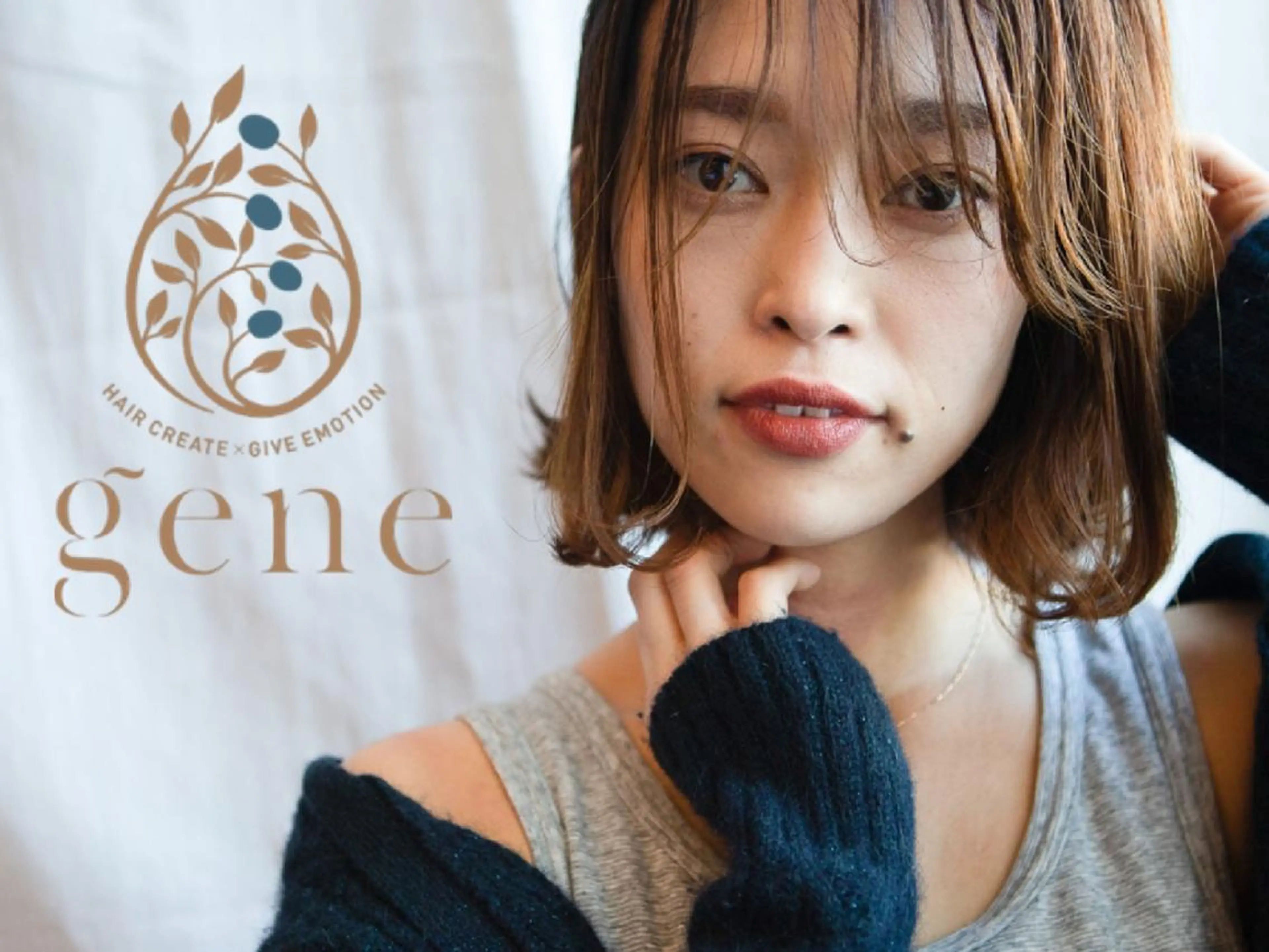 ミディアム 【gene 高円寺】 成沢　仁臣のヘアスタイル