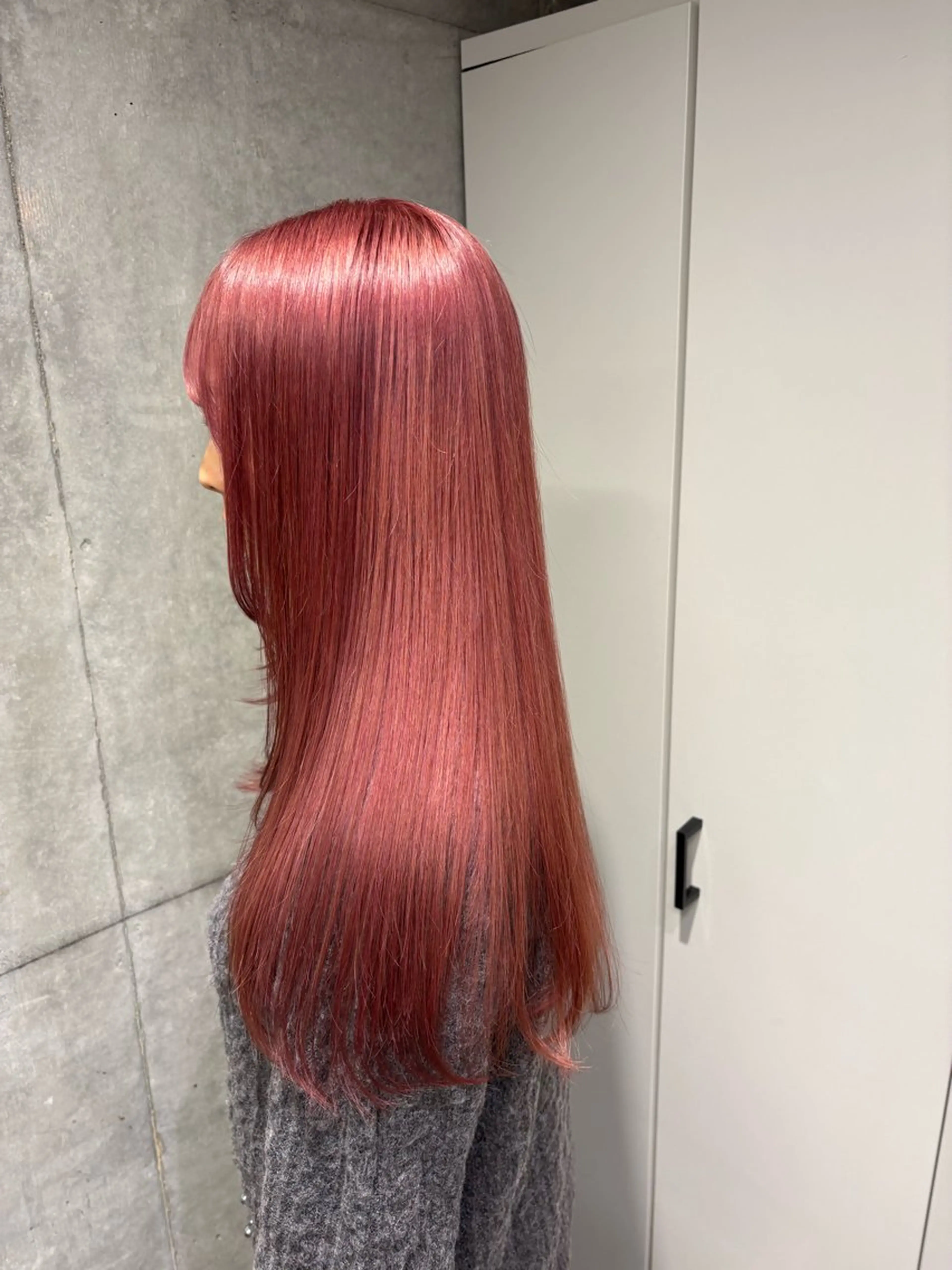 ロング カラー ピンクカラー ヘアカラー 茅ヶ崎/ハイトーン/ Ramuのヘアスタイル