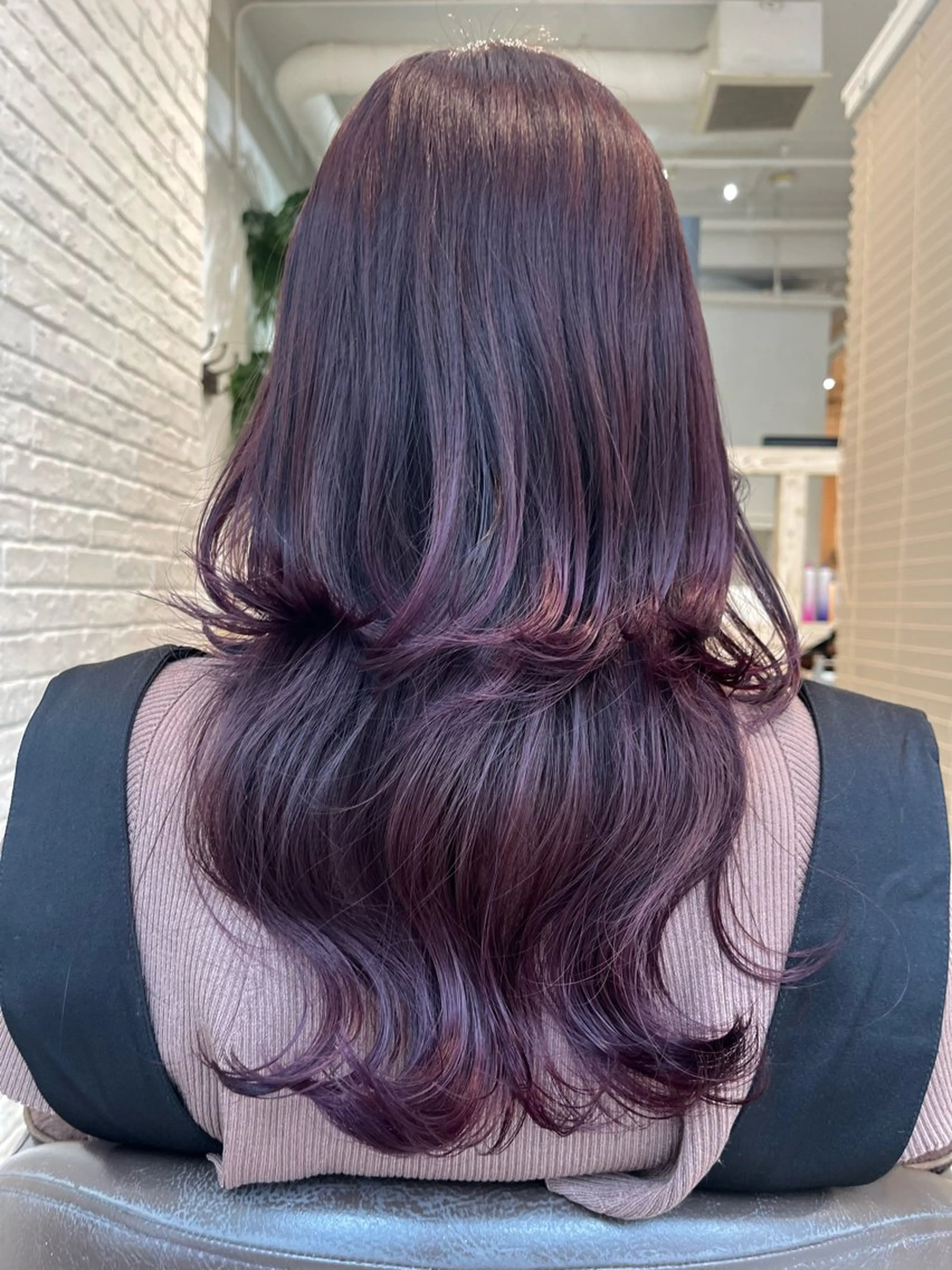 ロング カラー 石井 歩奈のヘアスタイル