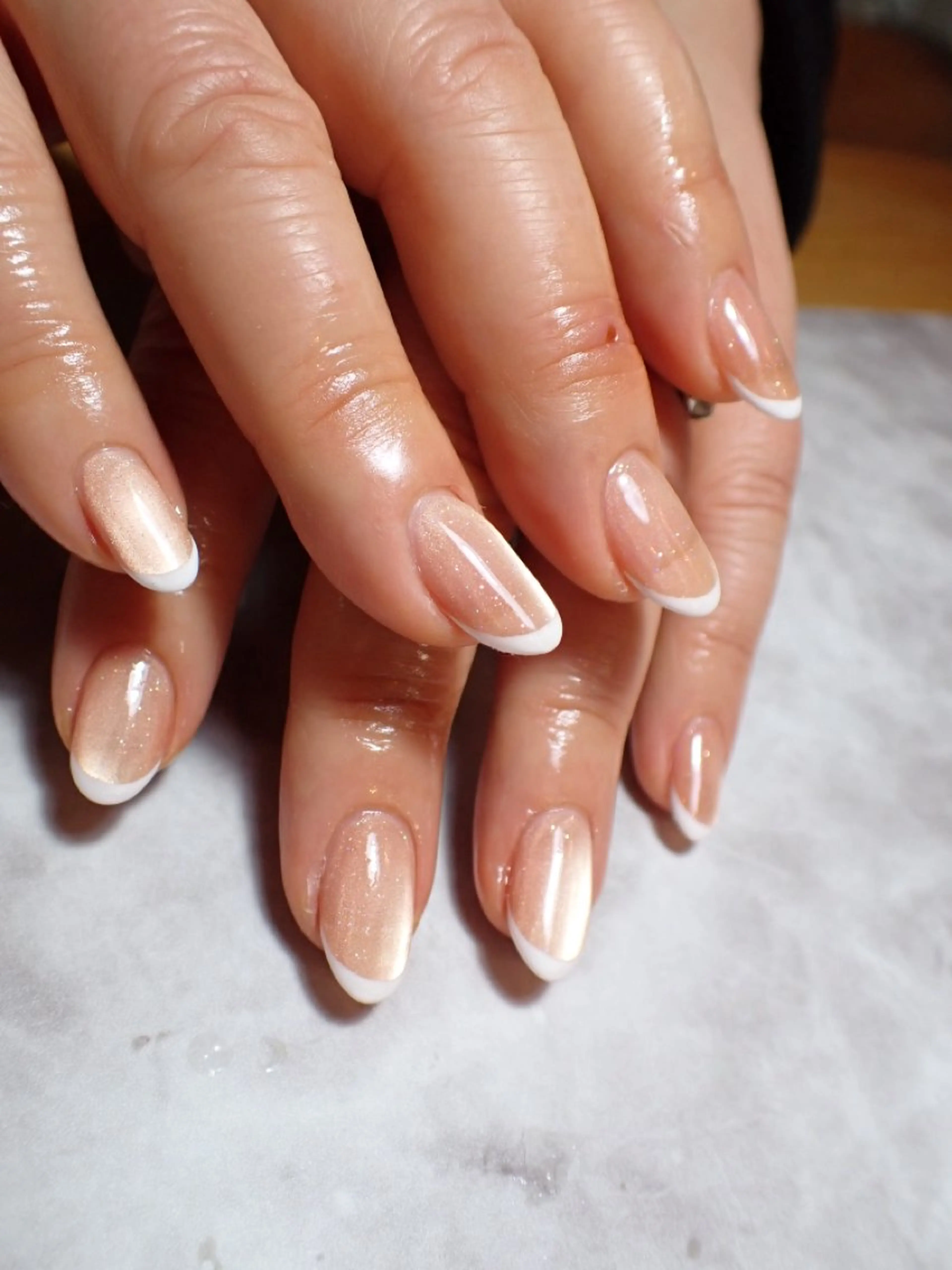 ネイル フレンチネイル ハンドネイル Nailsalon C.U.Eのネイルデザイン